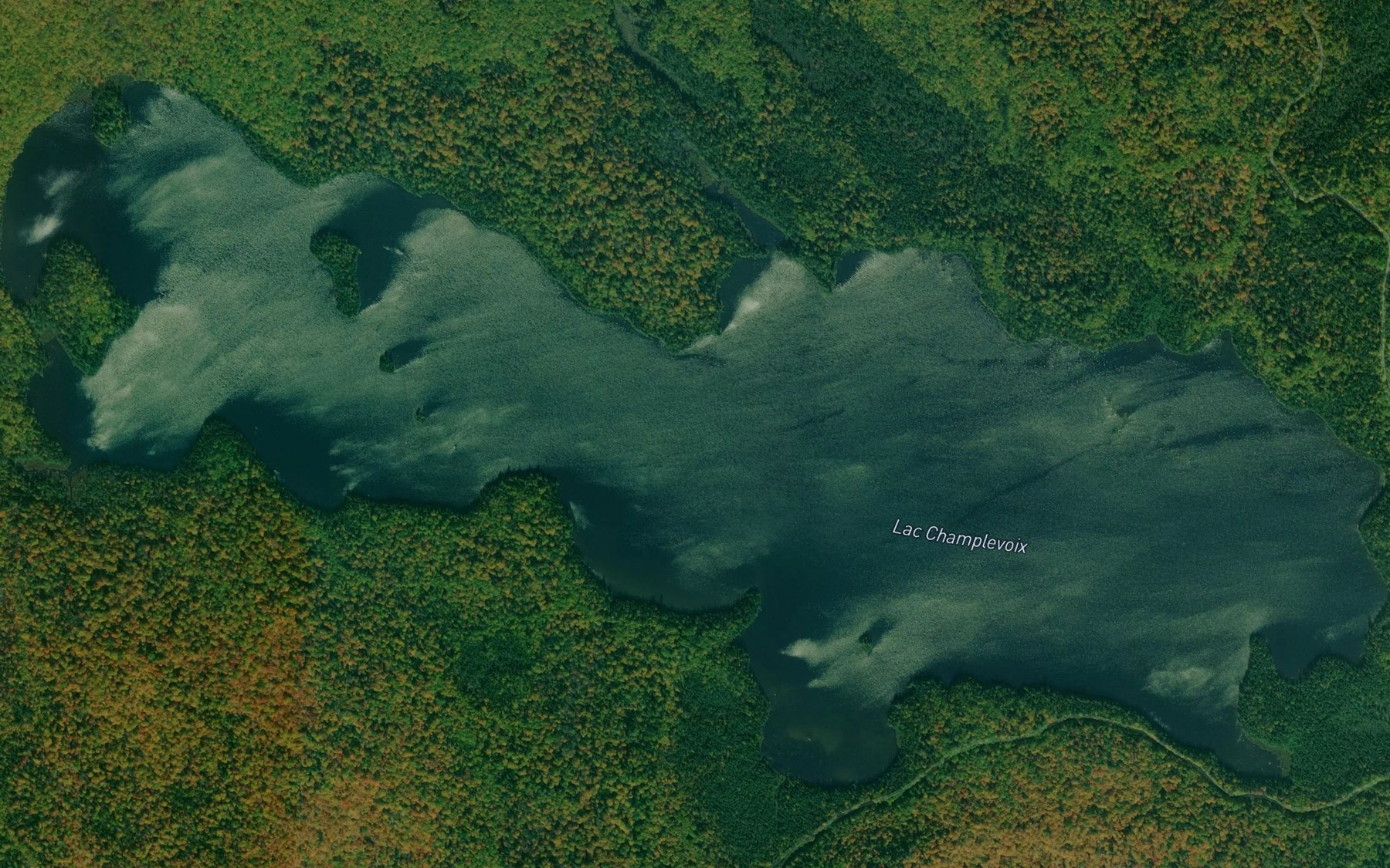 Satellite map of the Lac Champlevoix