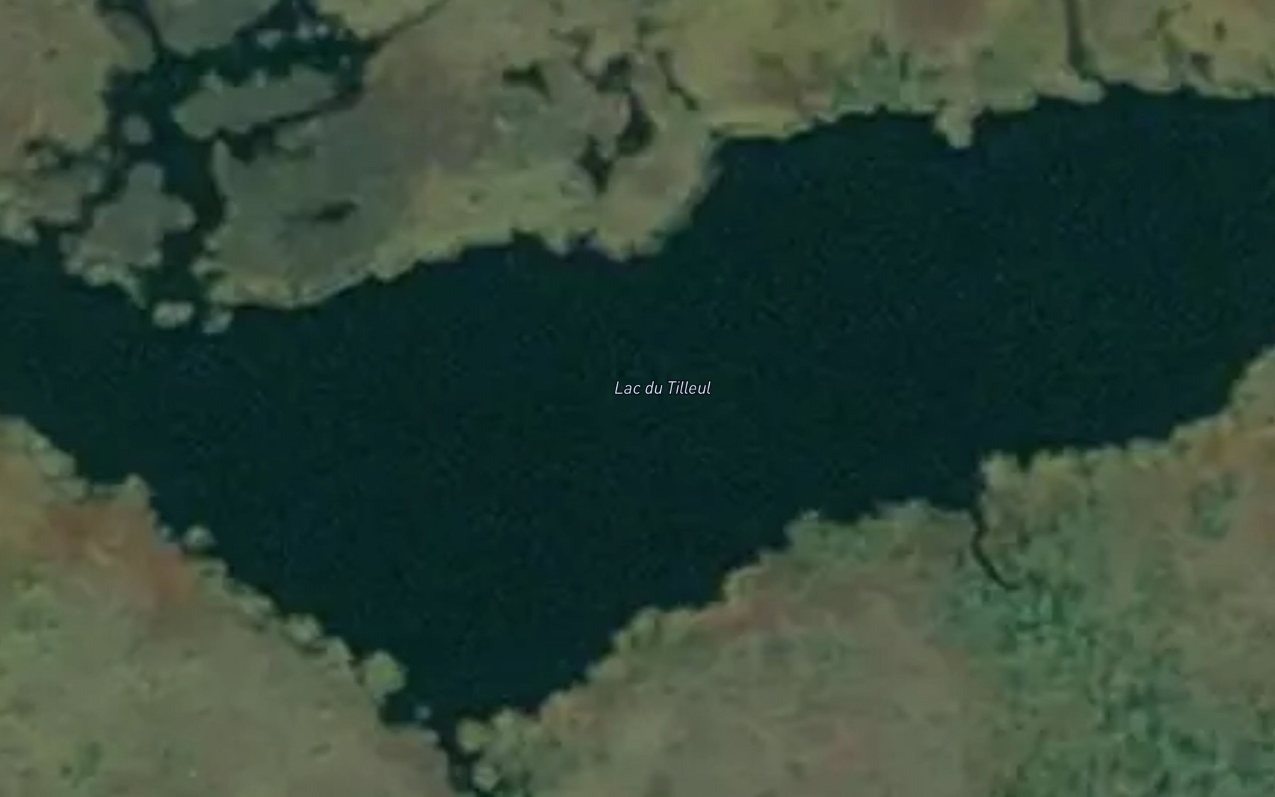 Satellite map of the Lac du Tilleul
