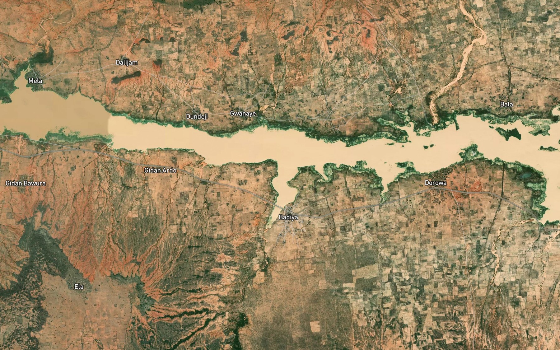 Satellite map of the Rafin Sh'Aibi