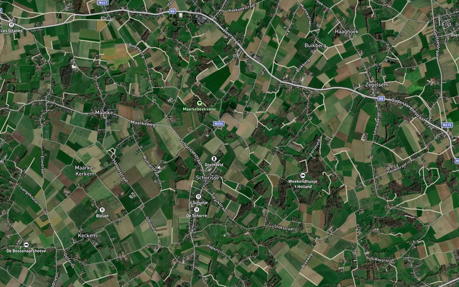 Satellite map of the Krombeek
