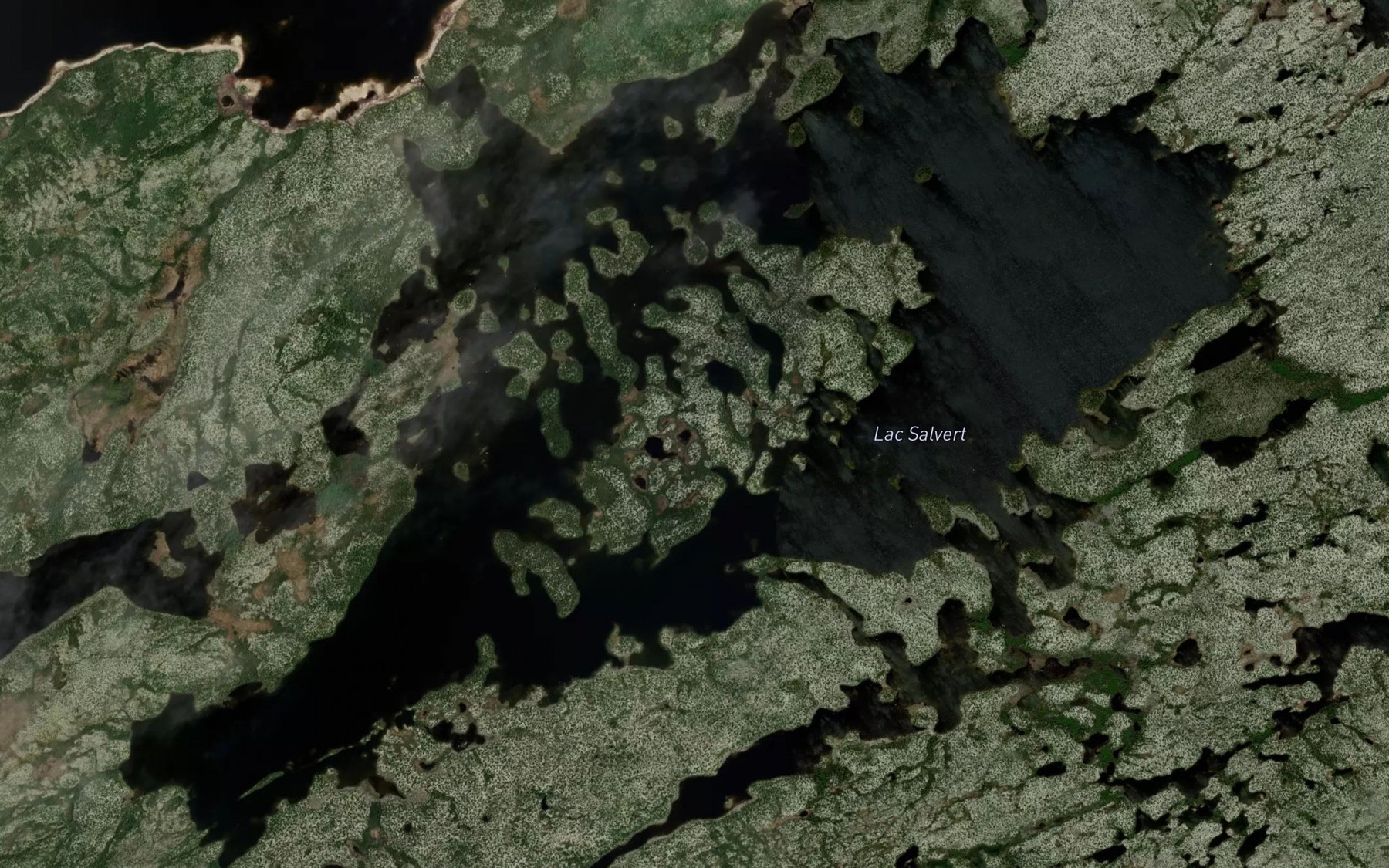 Satellite map of the Lac Salvert