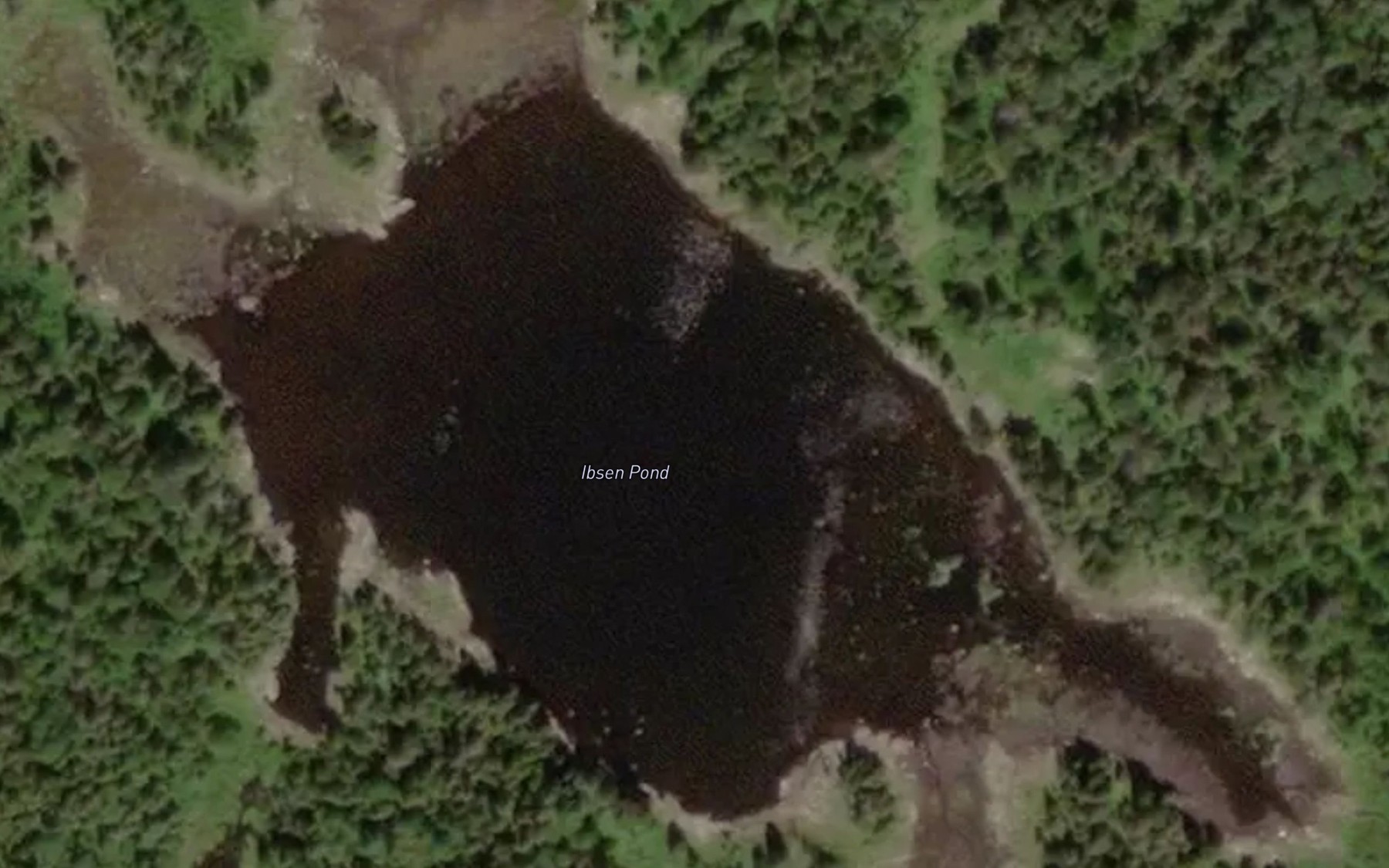 Satellite map of the Ibsen Pond