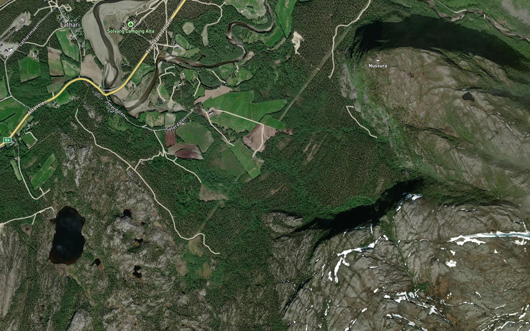 Satellite map of the Borrasbekken