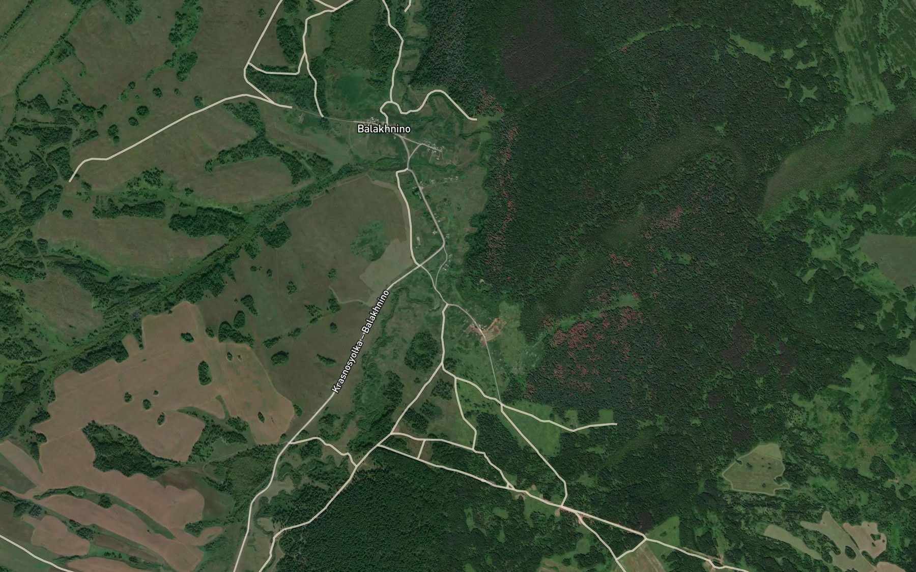 Satellite map of the Vas'kina