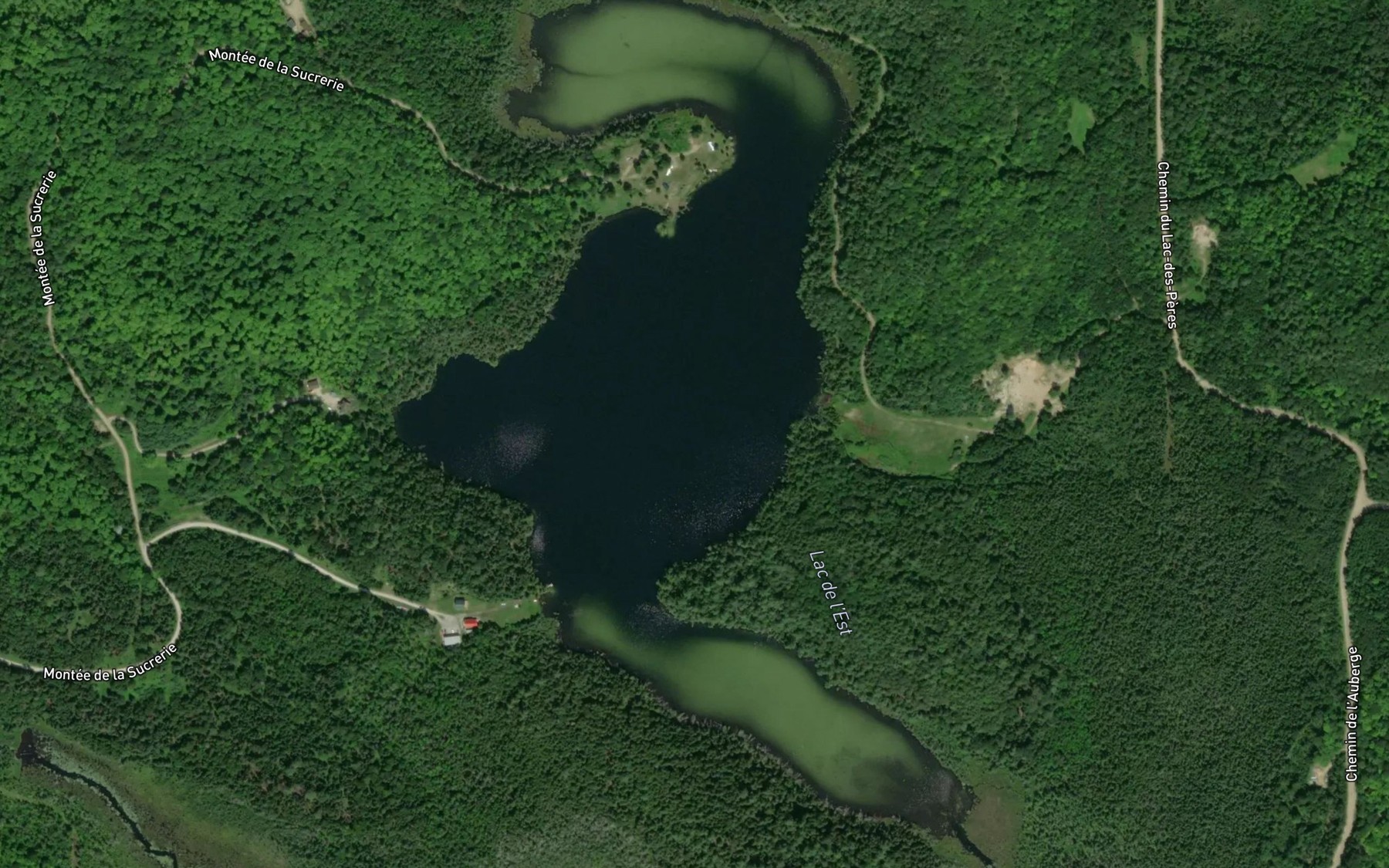 Satellite map of the Lac de l'Est