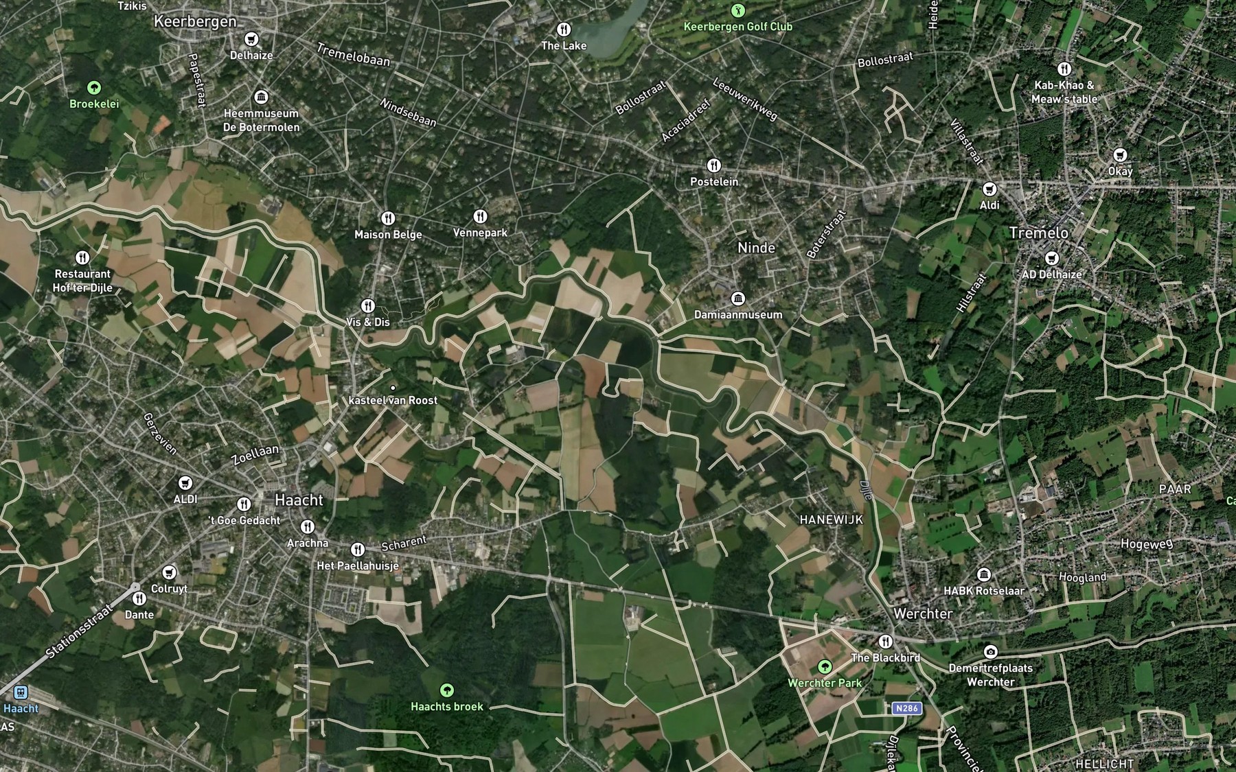 Satellite map of the Laak