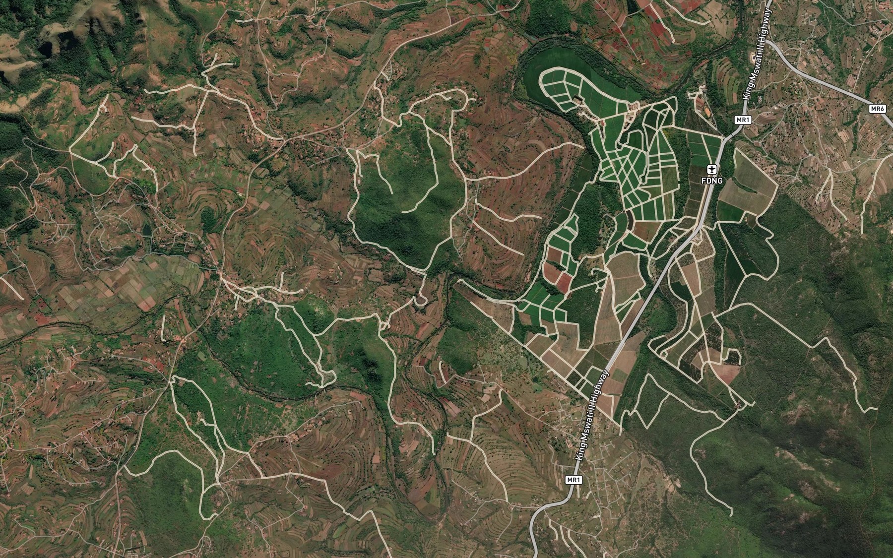Satellite map of the Ntintinyane