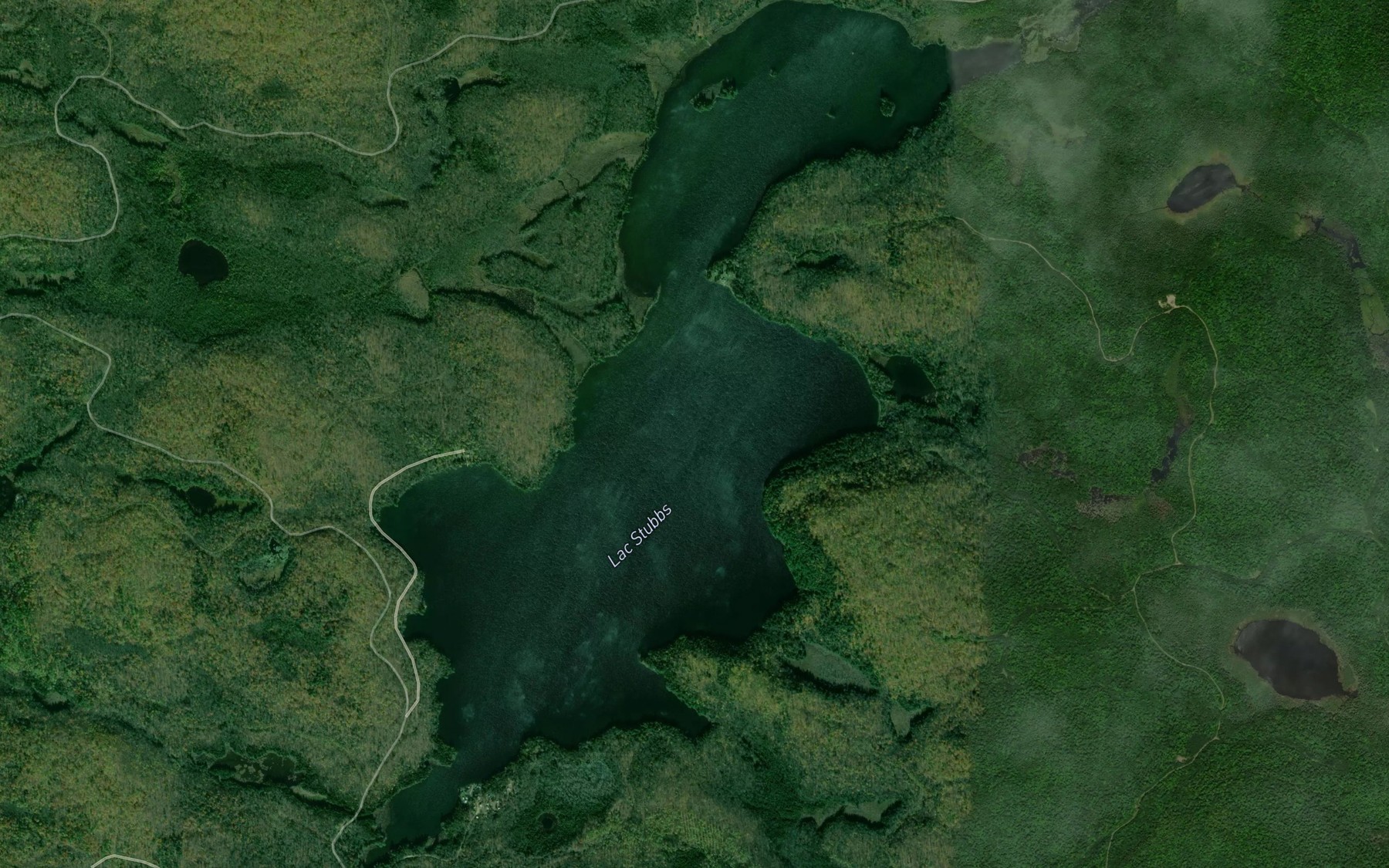 Satellite map of the Lac Stubbs