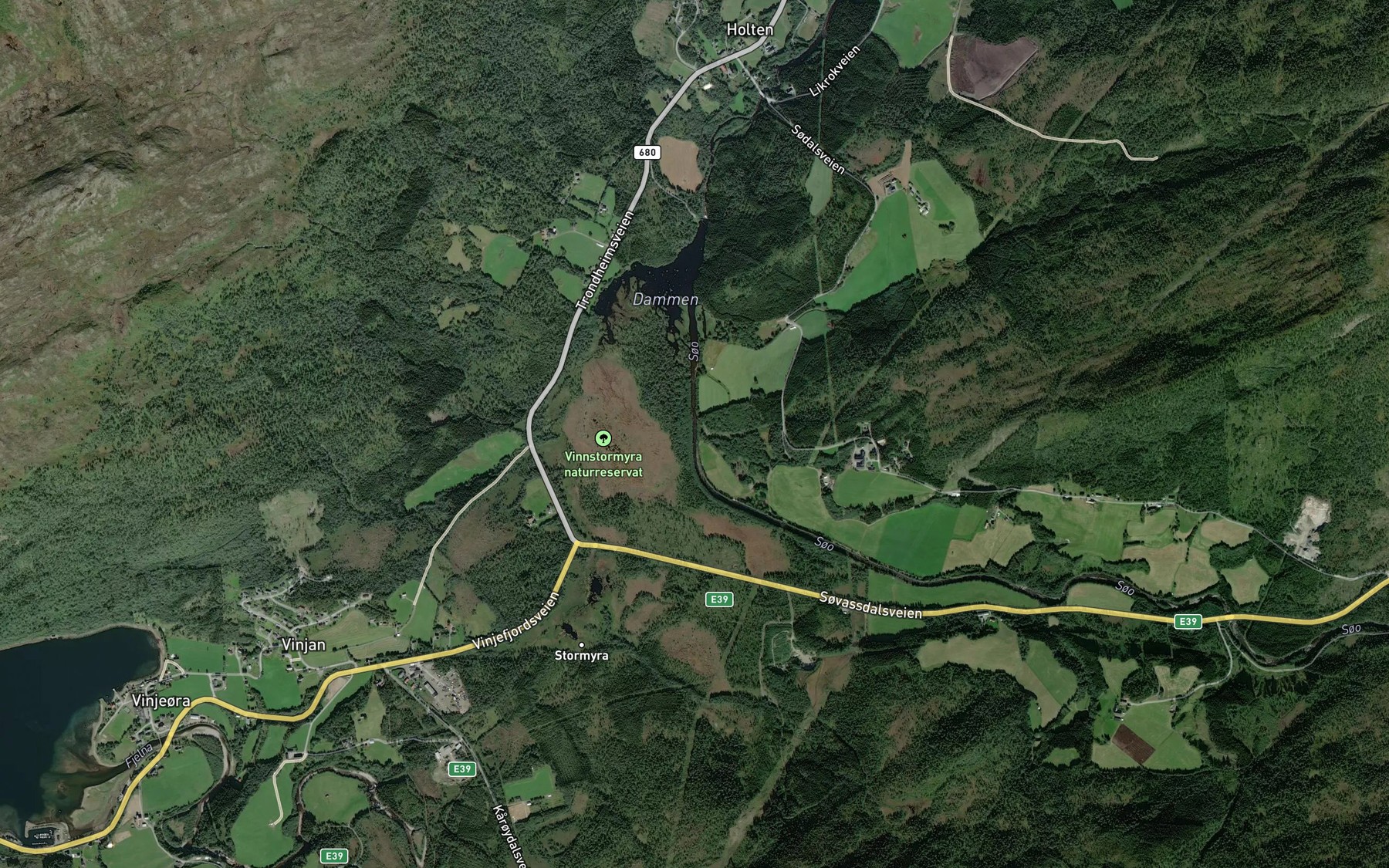 Satellite map of the Soo