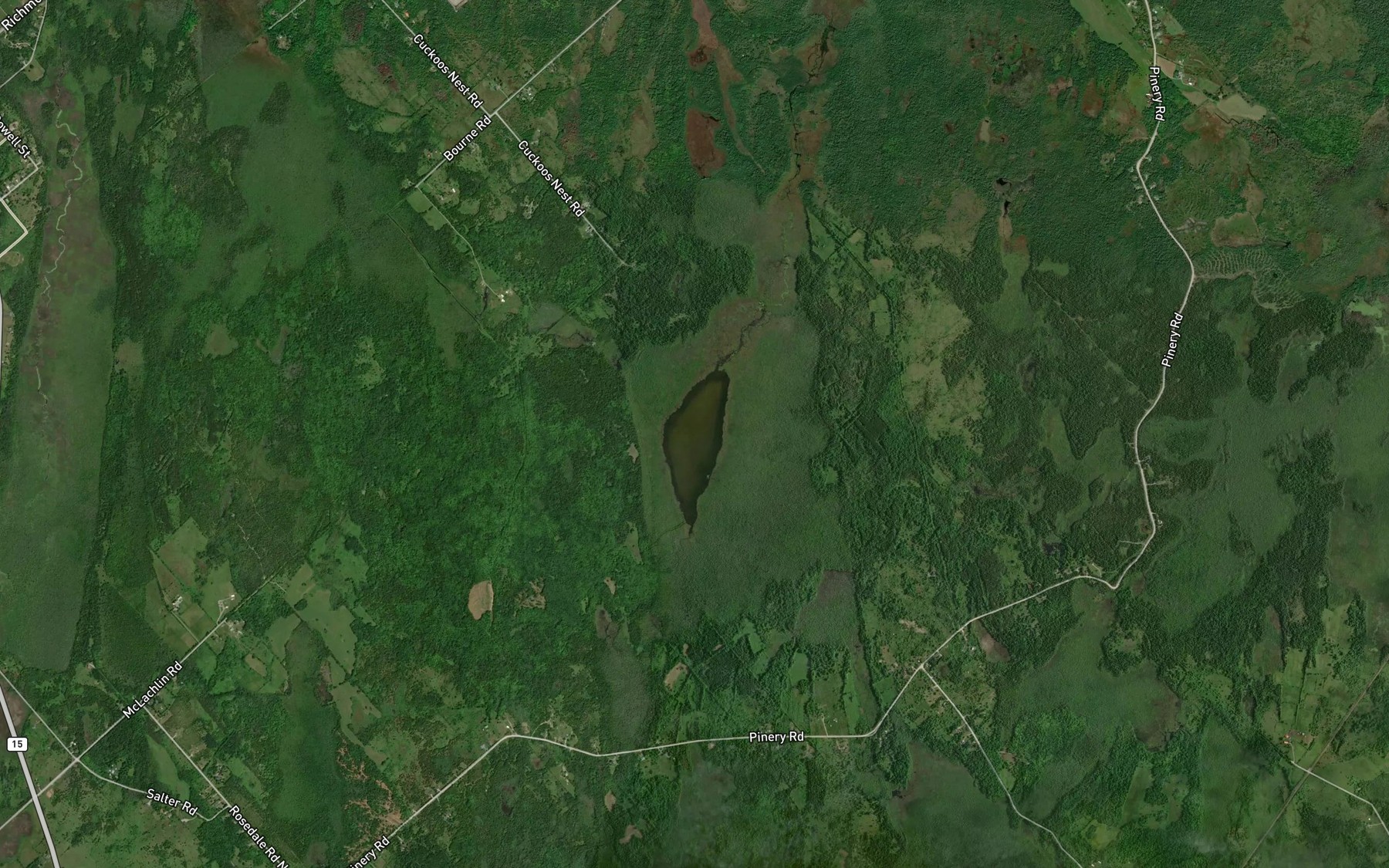 Satellite map of the North Mud Lake
