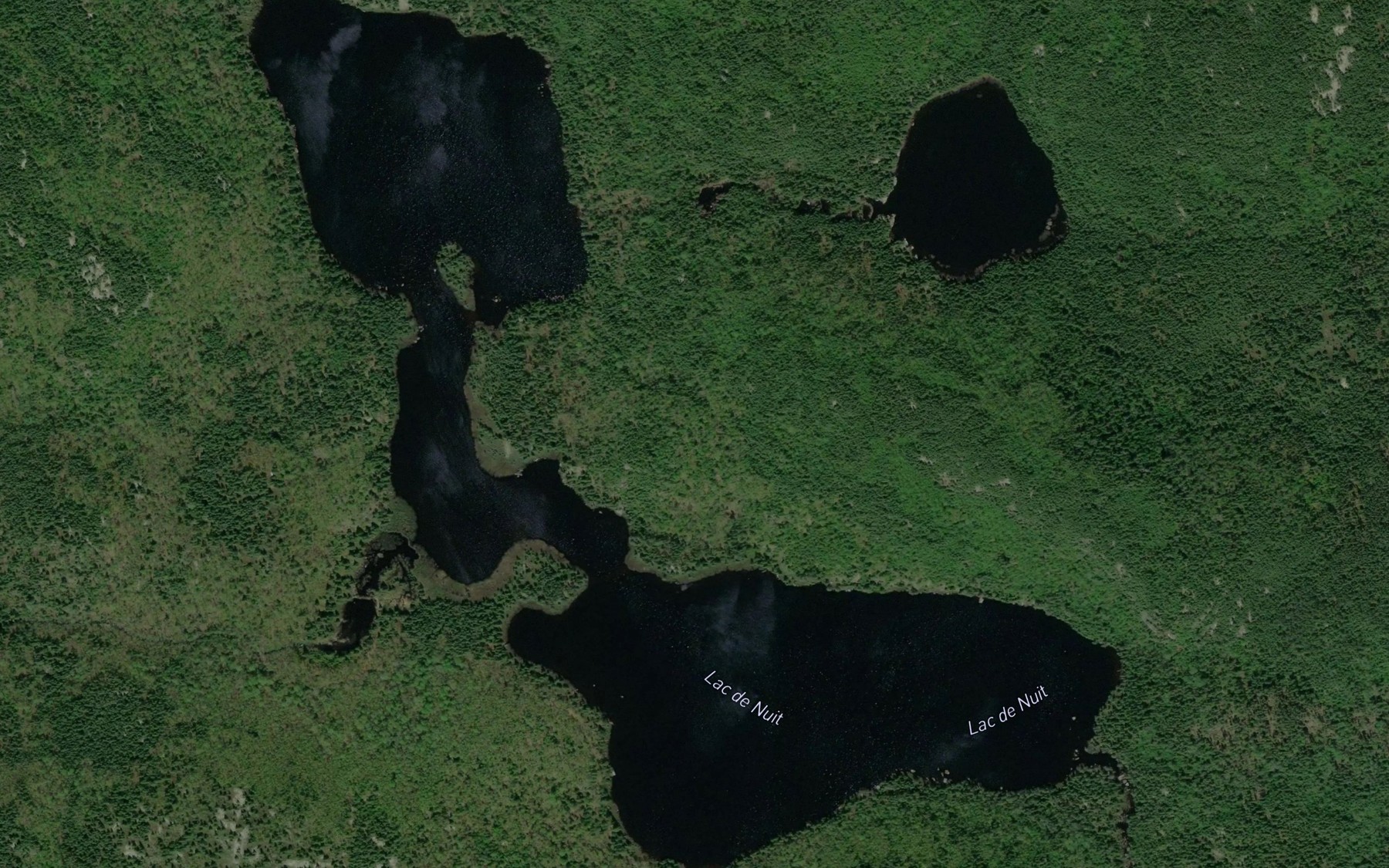 Satellite map of the Lac de Nuit