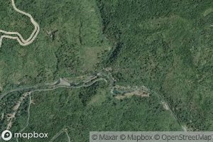 Satellite map of the West Fork Blue Creek