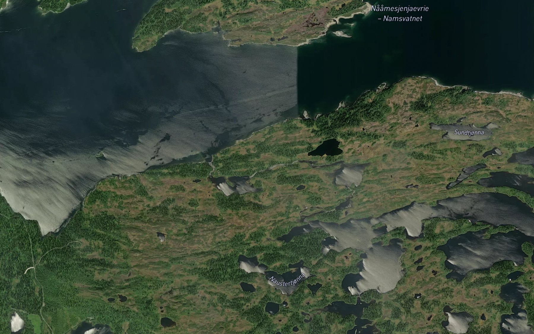 Satellite map of the Gollomselva