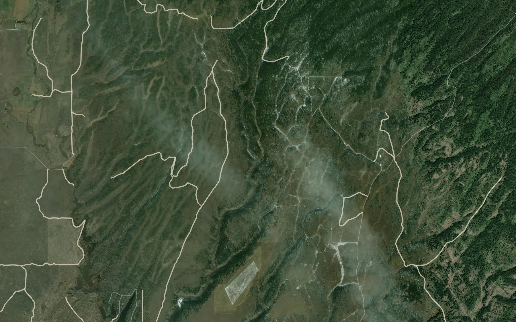 Satellite map of the Cold Spring Creek