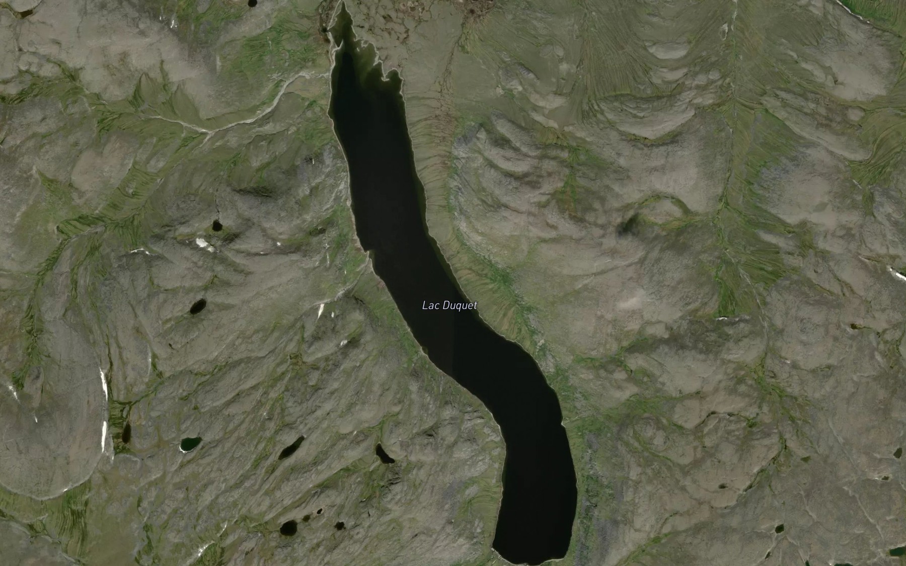 Satellite map of the Lac Duquet