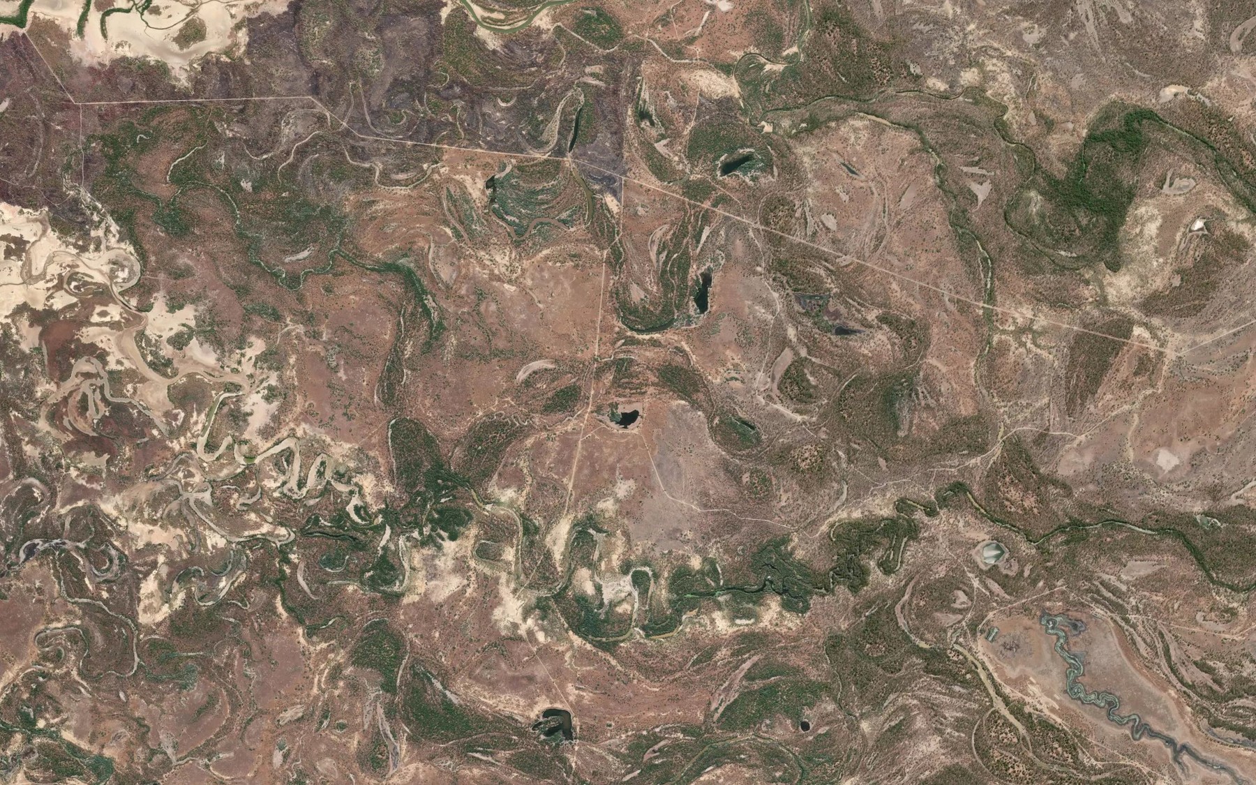 Satellite map of the Diamond Lagoons