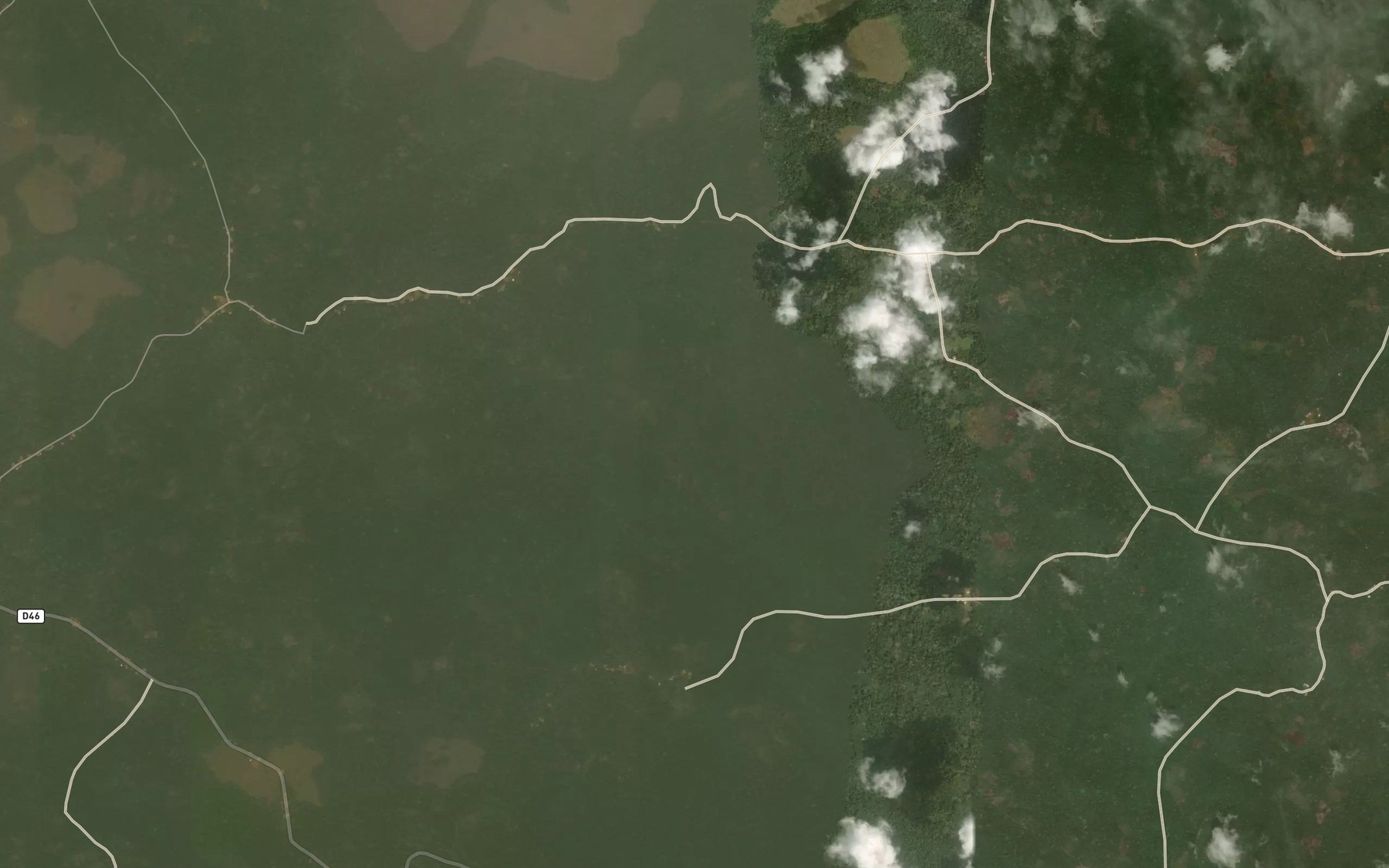 Satellite map of the Semve