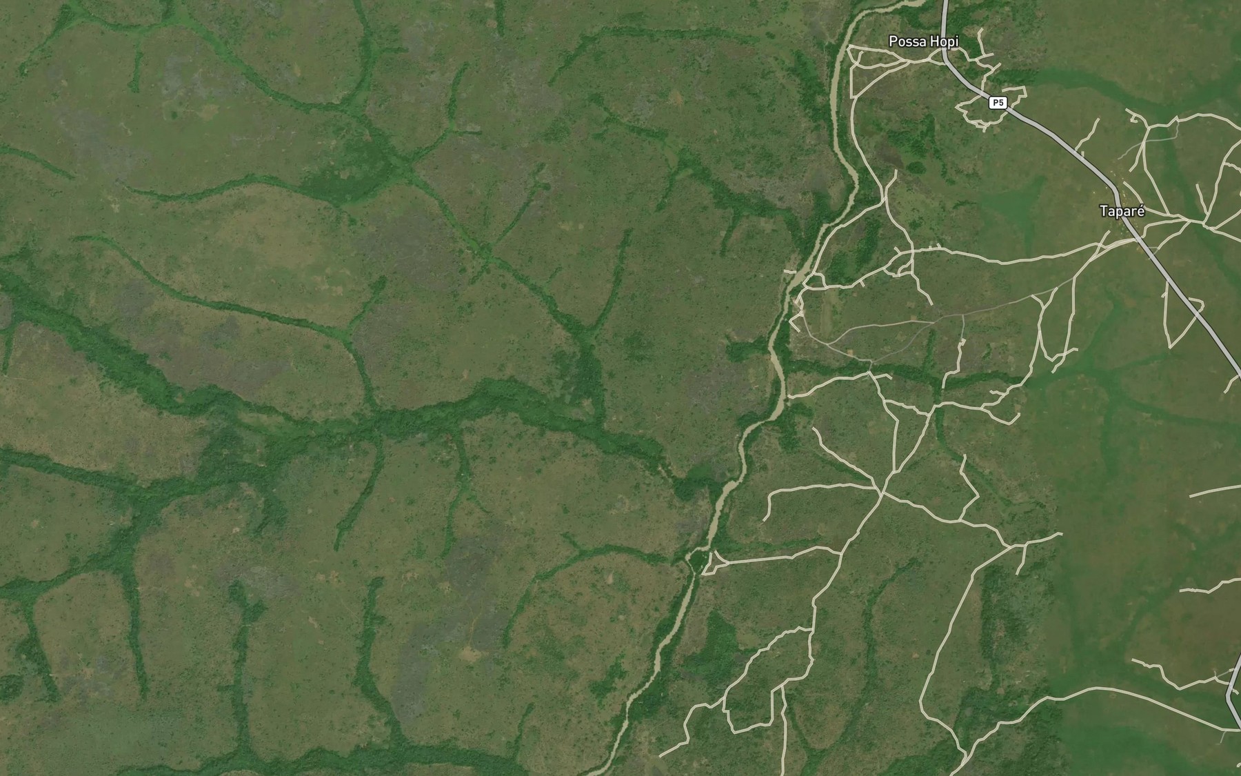 Satellite map of the Mbosi