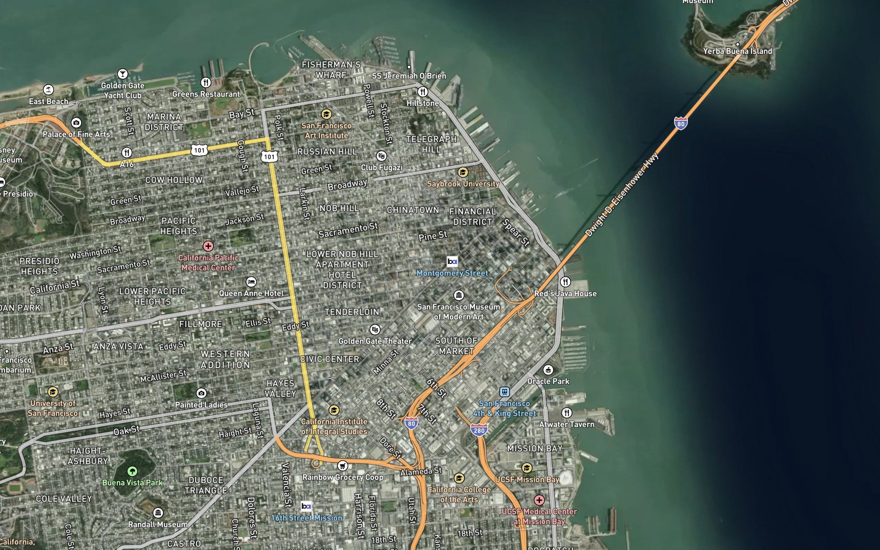 Satellite map of the Lotta's Fountain