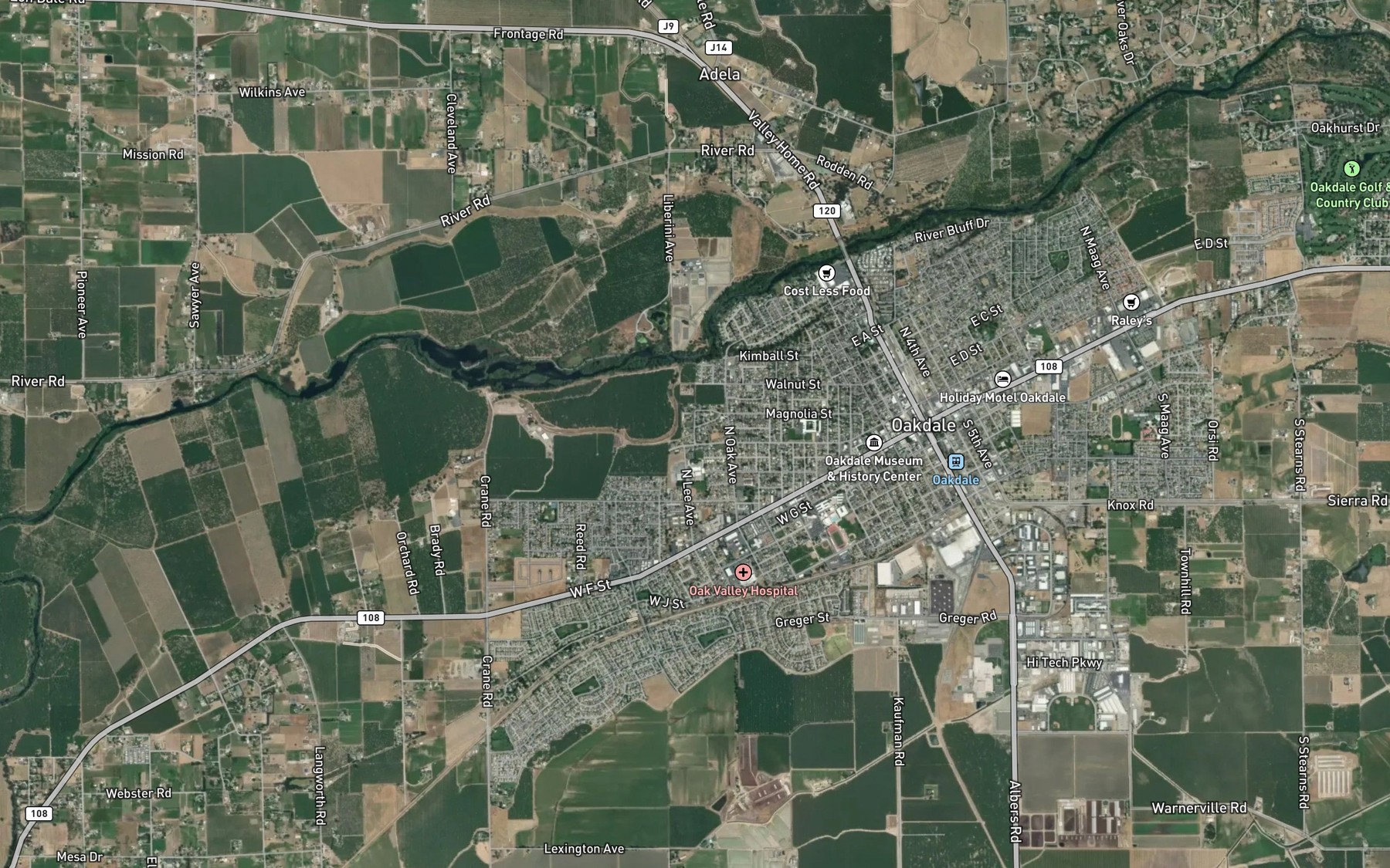 Satellite map of the Towne East Lateral