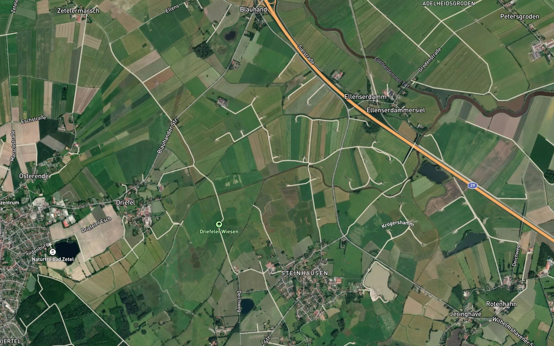 Satellite map of the Woppenkamper Bake