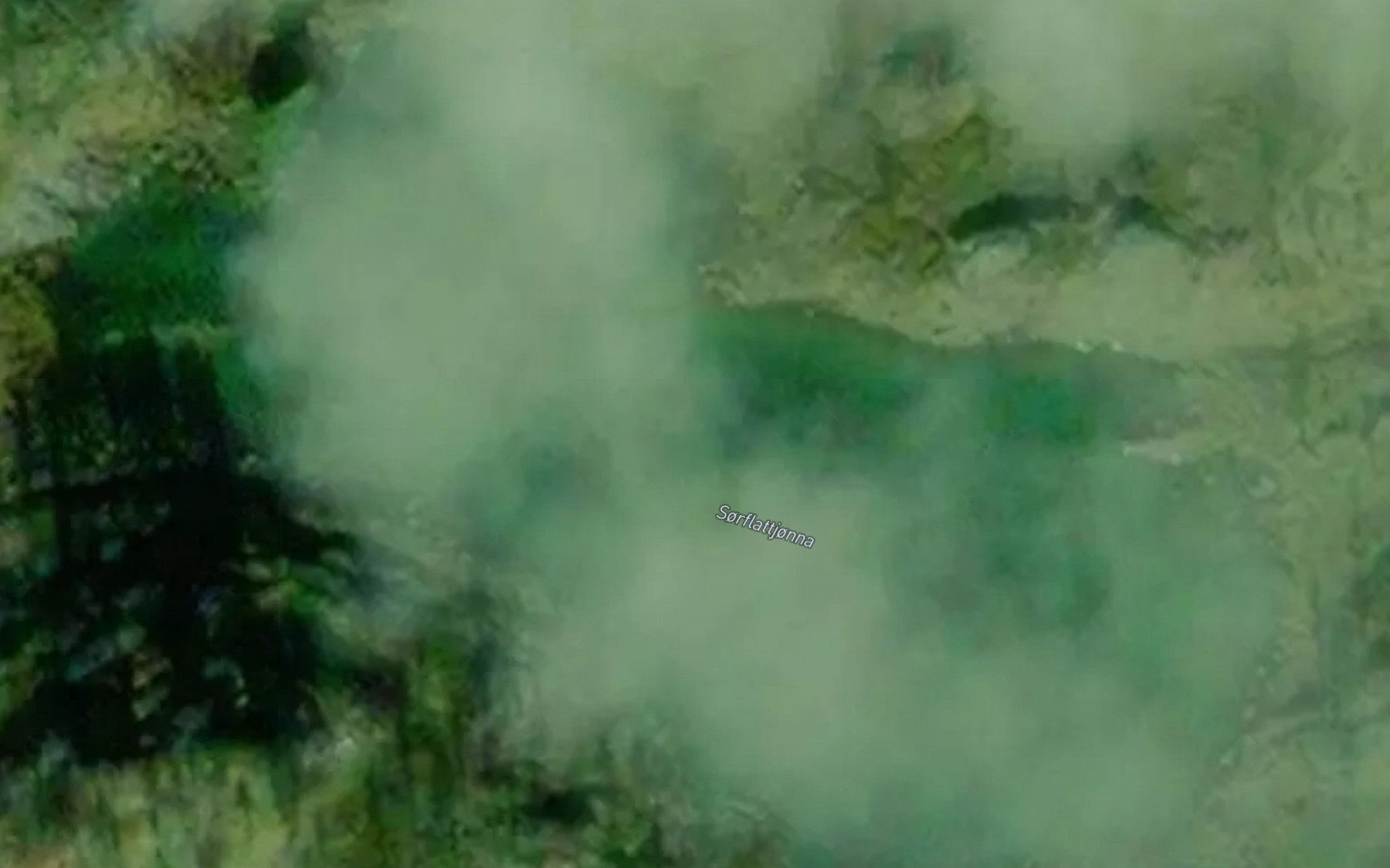Satellite map of the Flattjorna,s