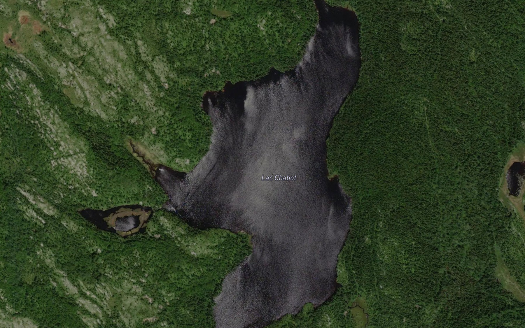 Satellite map of the Lac Chabot