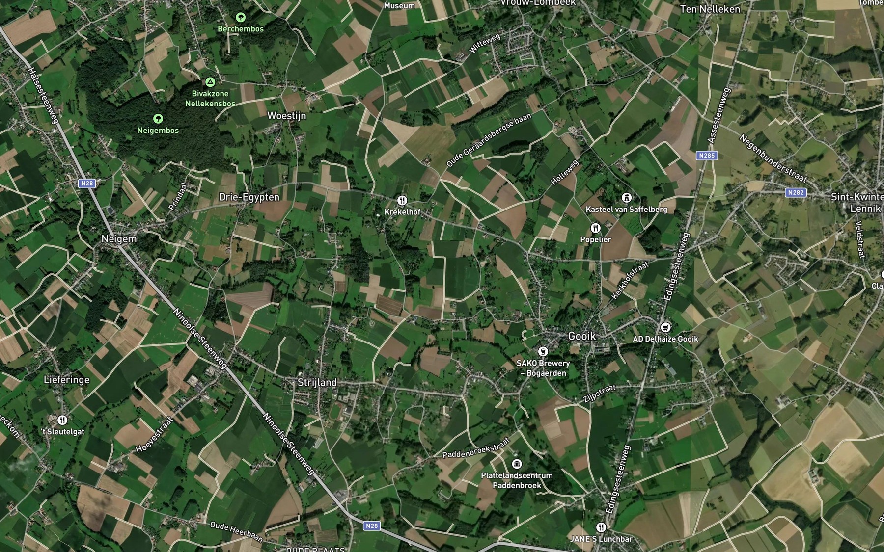 Satellite map of the Hoezenbroekbeck