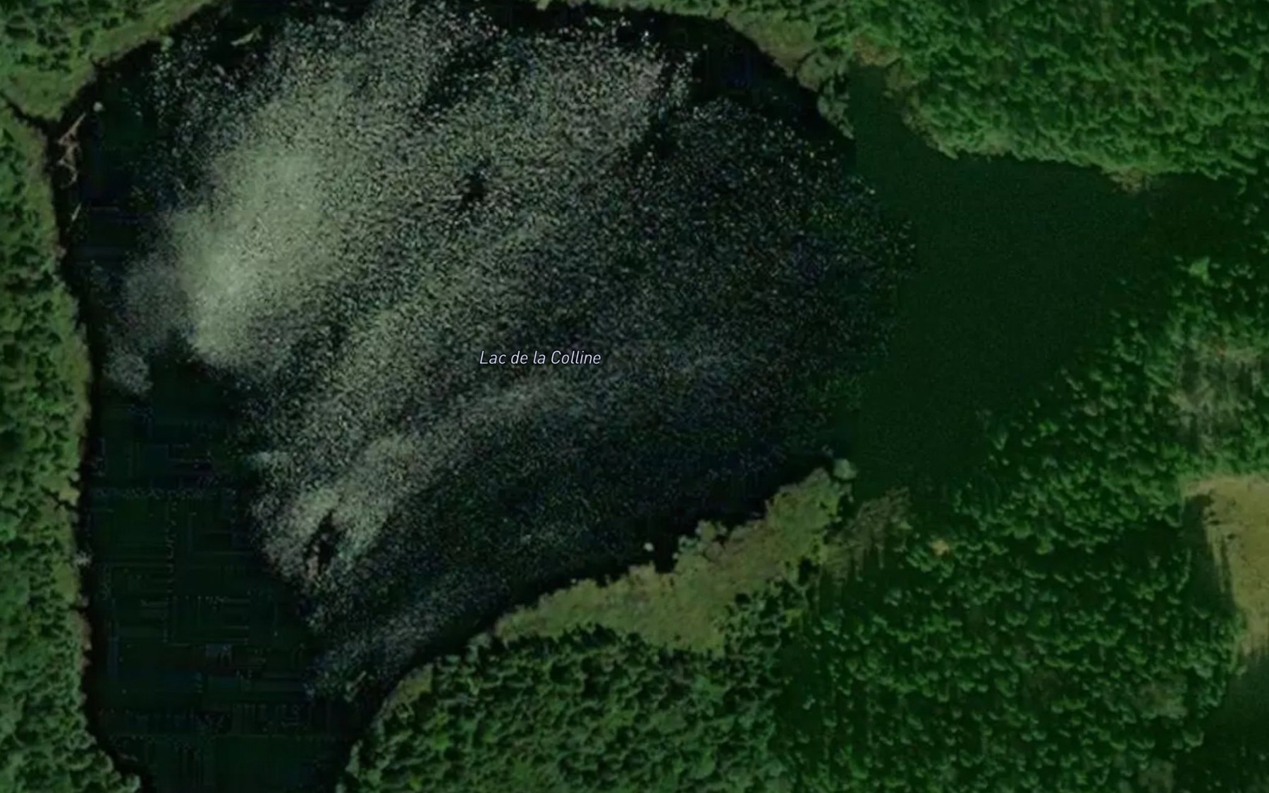 Satellite map of the Lac de la Colline