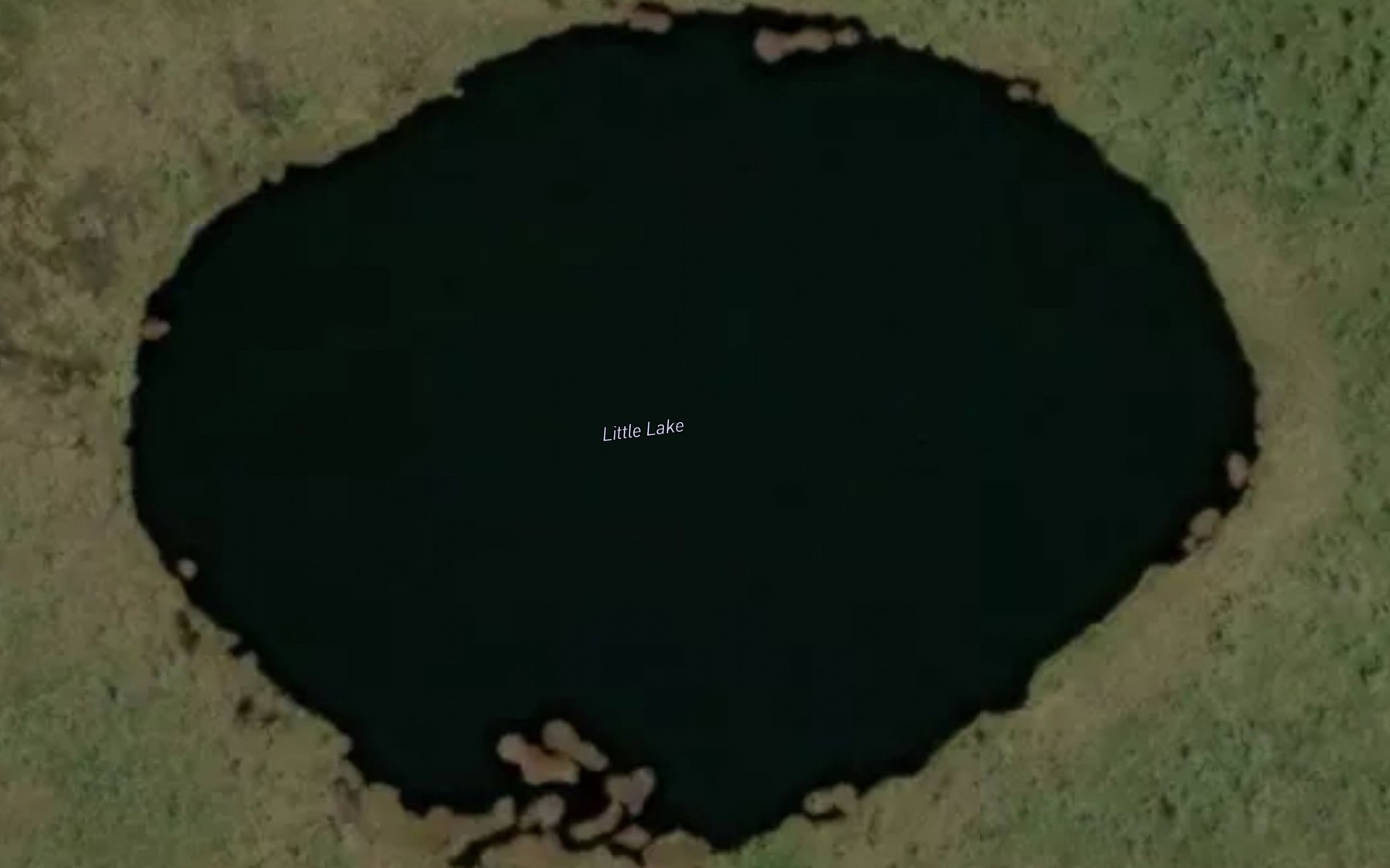 Satellite map of the Little Lake