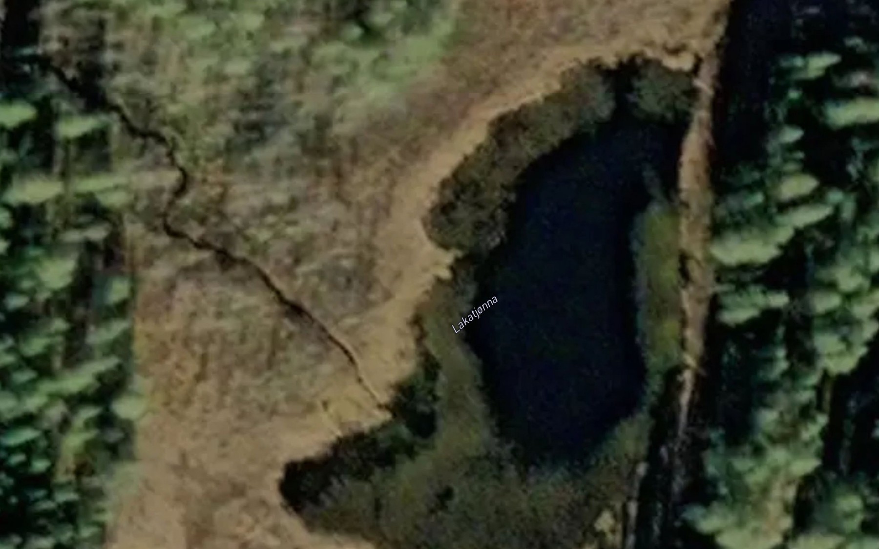 Satellite map of the Lakatjonna