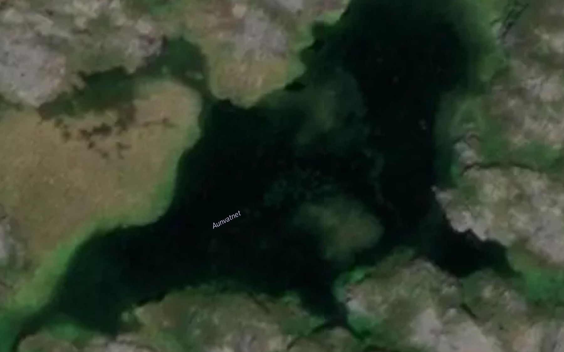 Satellite map of the Aunvatnet