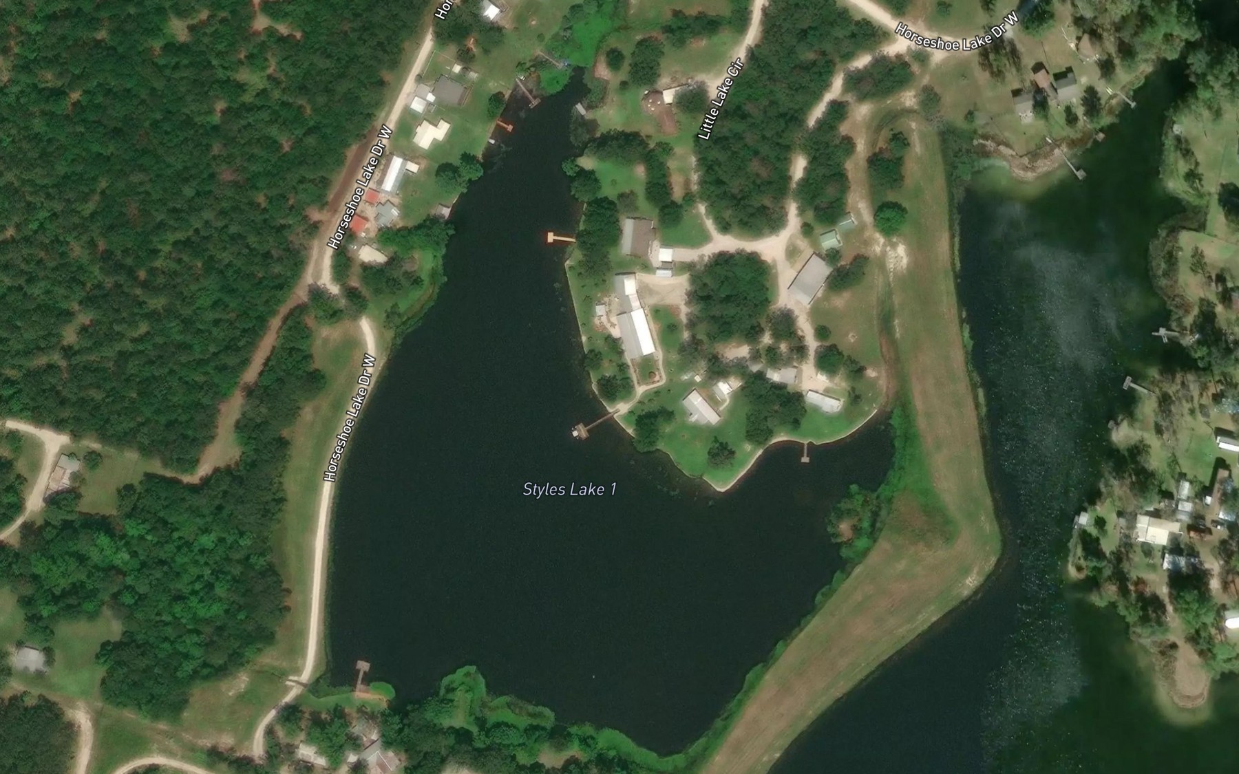 Satellite map of the Styles Lake 1