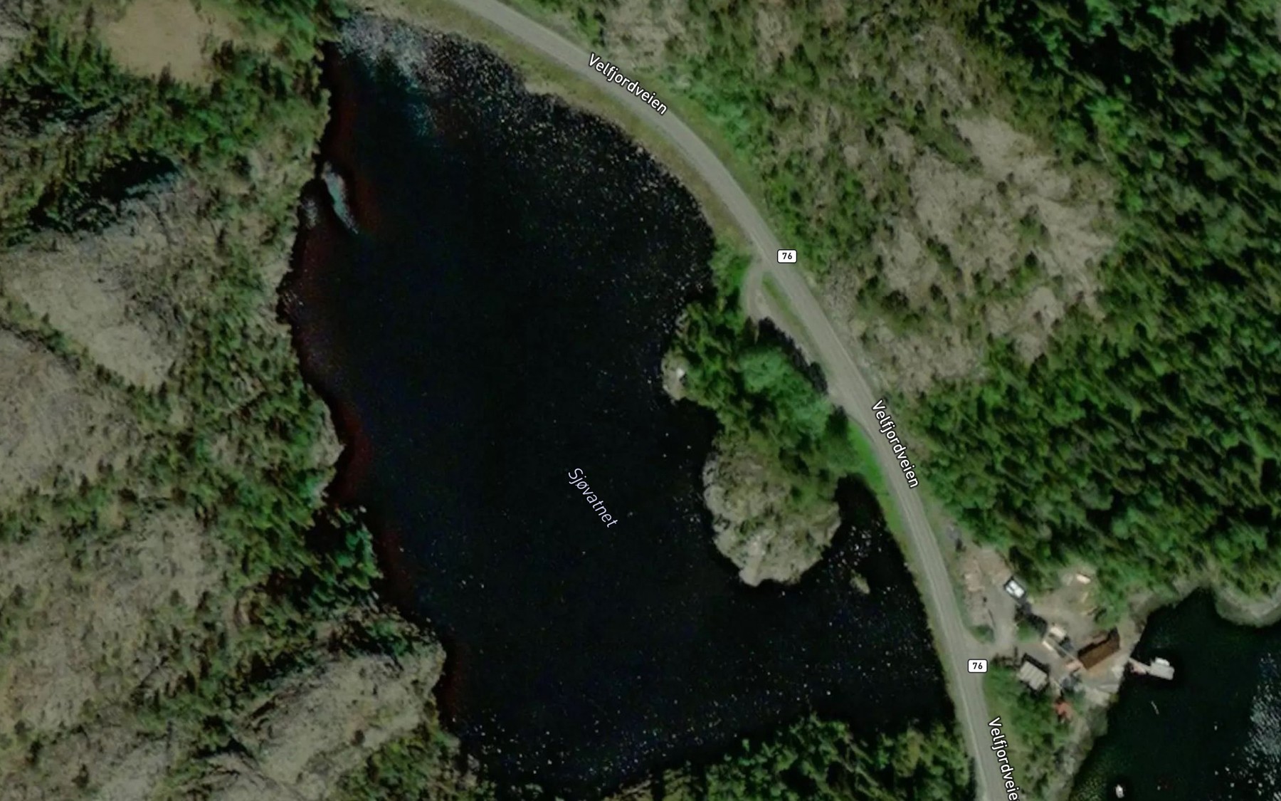 Satellite map of the Sjovatnet