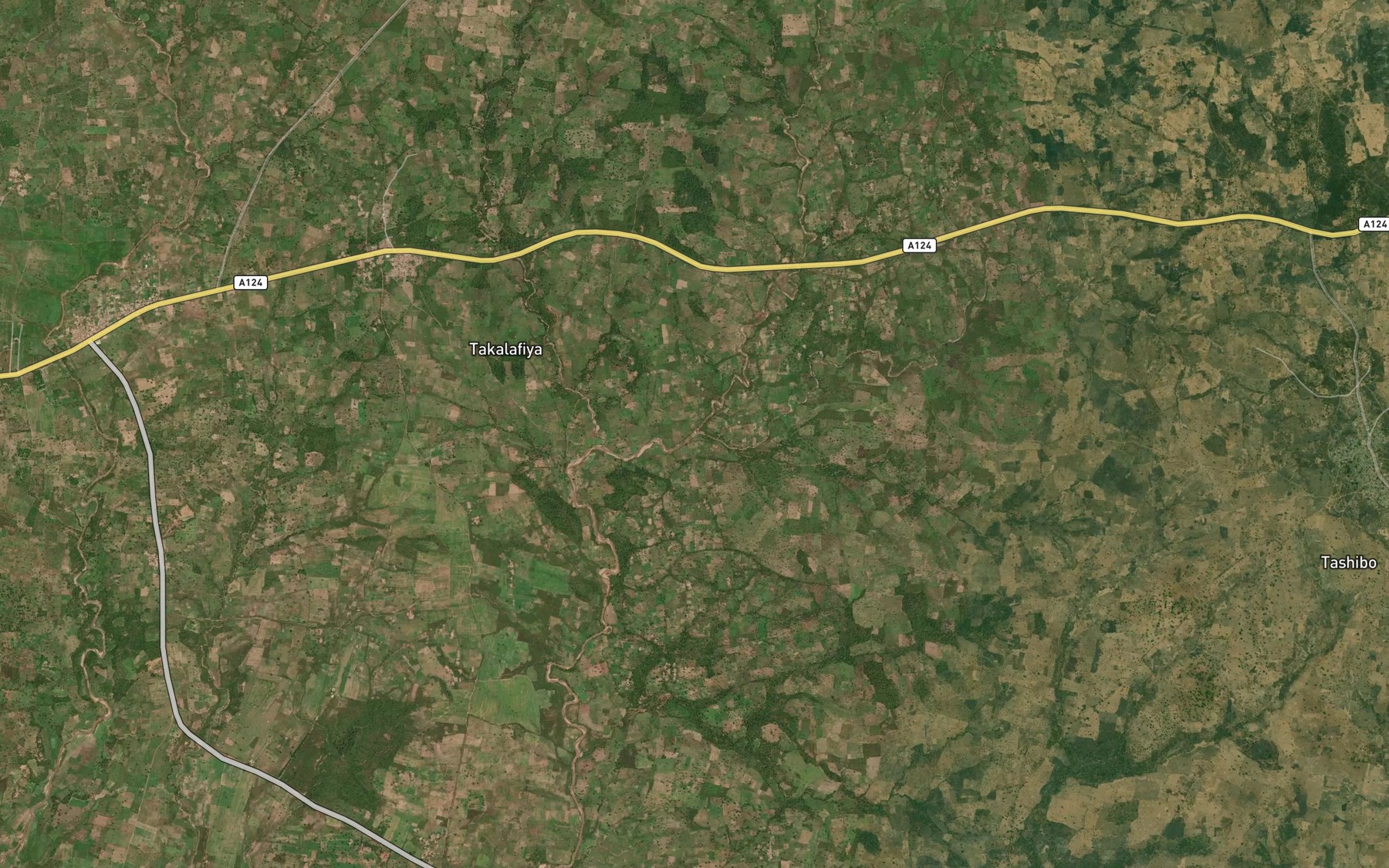 Satellite map of the River Gurunzumi