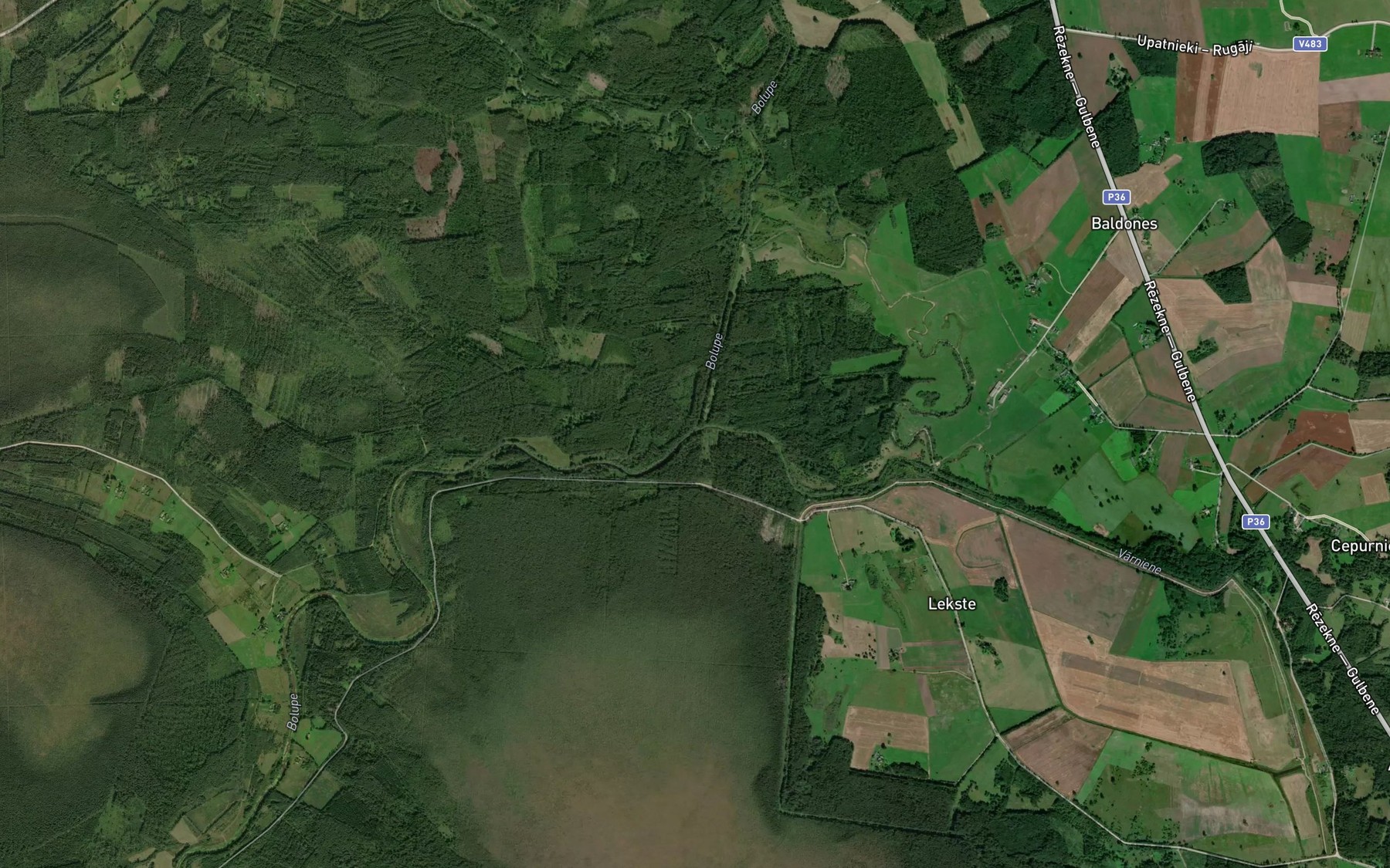 Satellite map of the Vornine