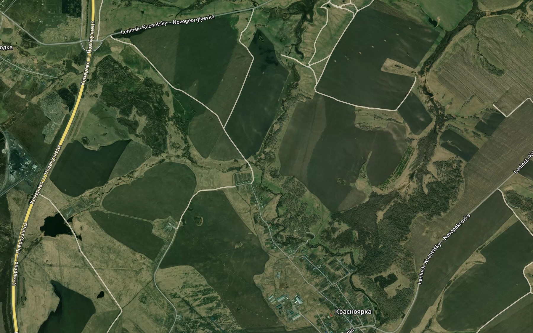 Satellite map of the Meret' Pervaya