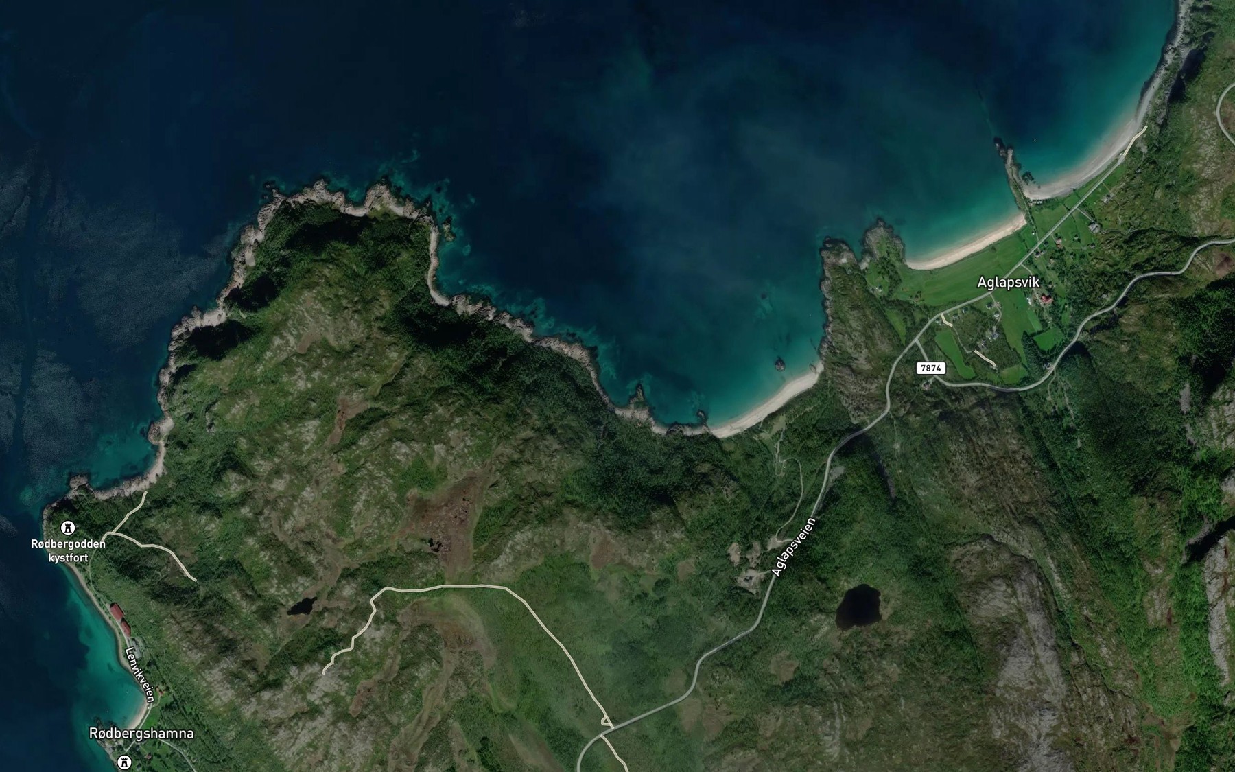 Satellite map of the Kobbeskjaervika