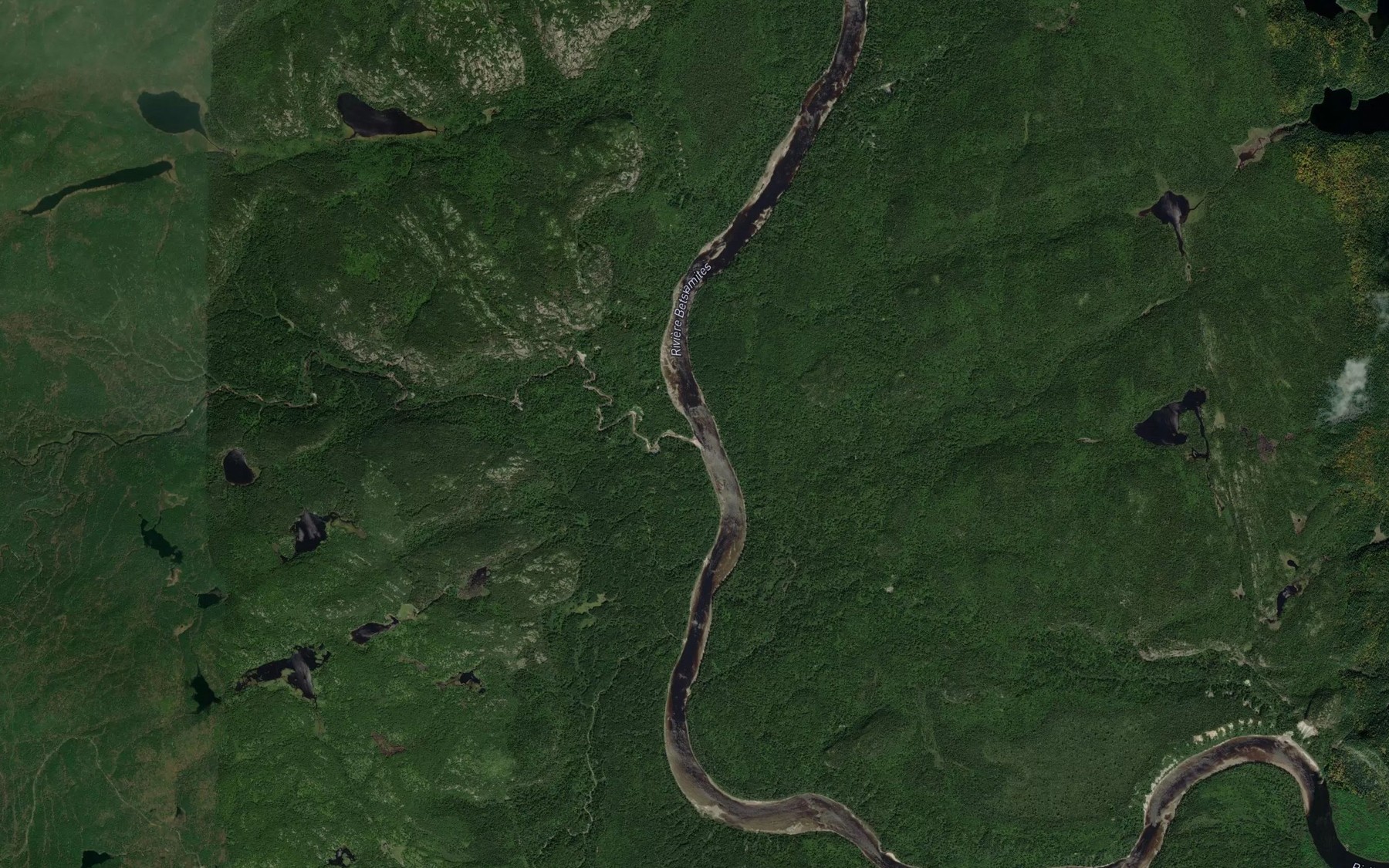 Satellite map of the Ruisseau a la Truite
