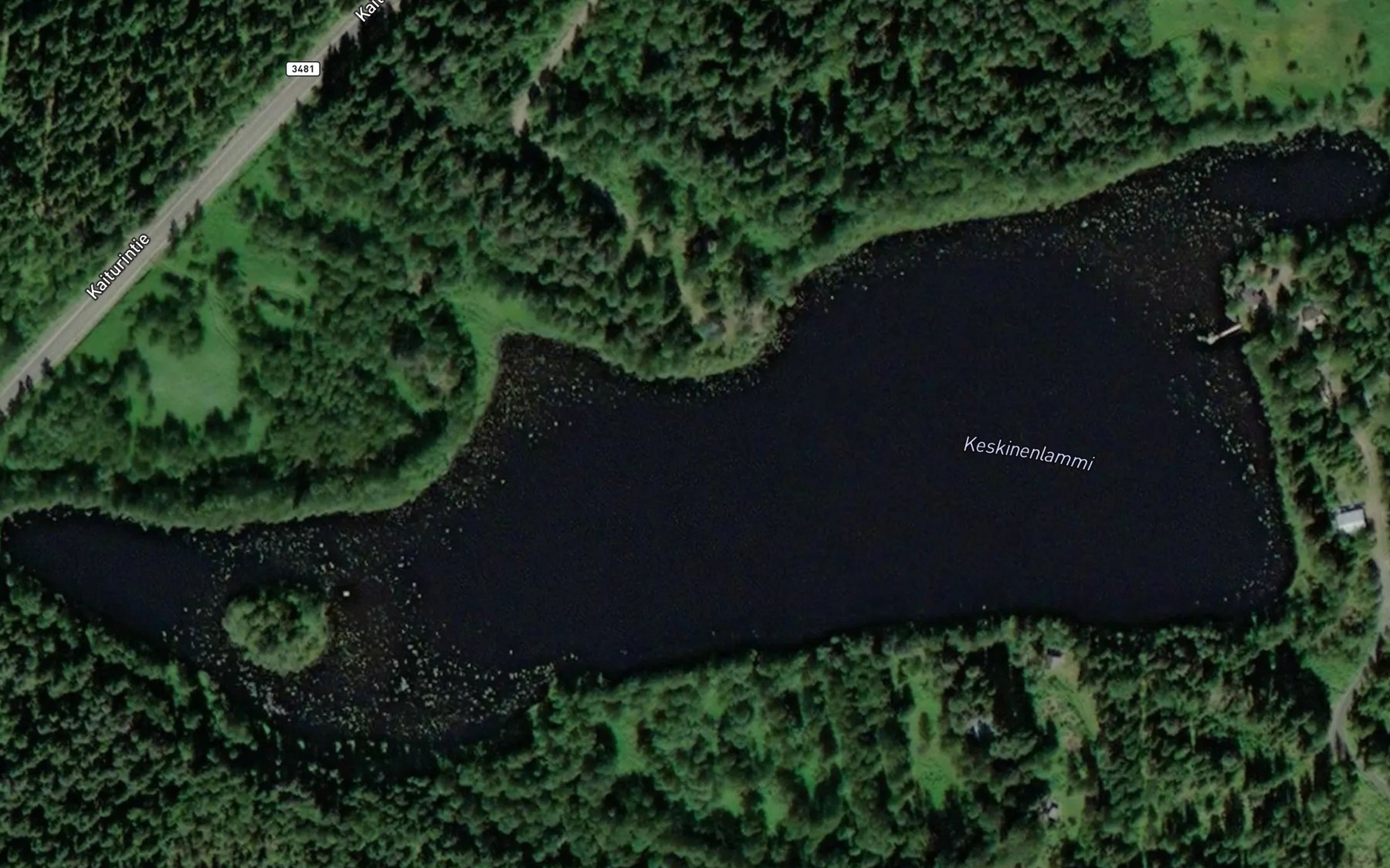 Satellite map of the Keskinenlammi