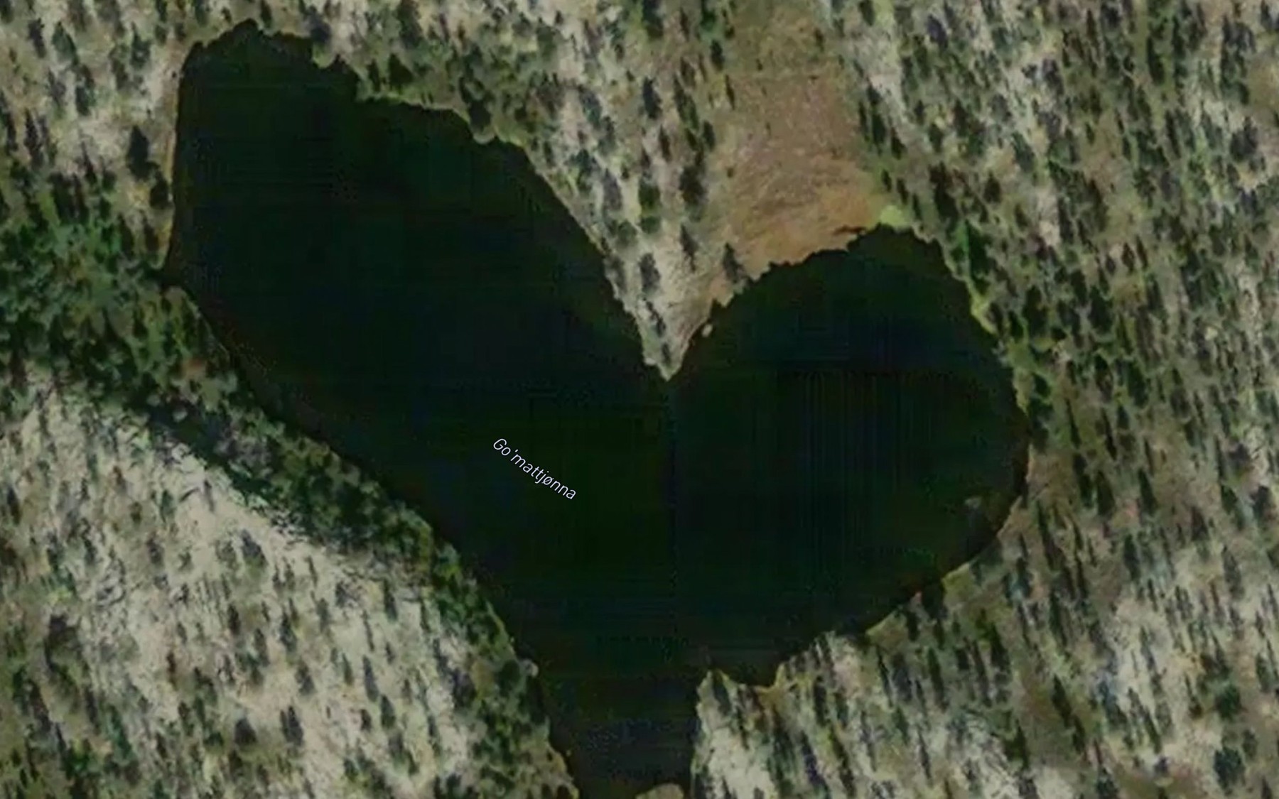 Satellite map of the Go'mattjonna