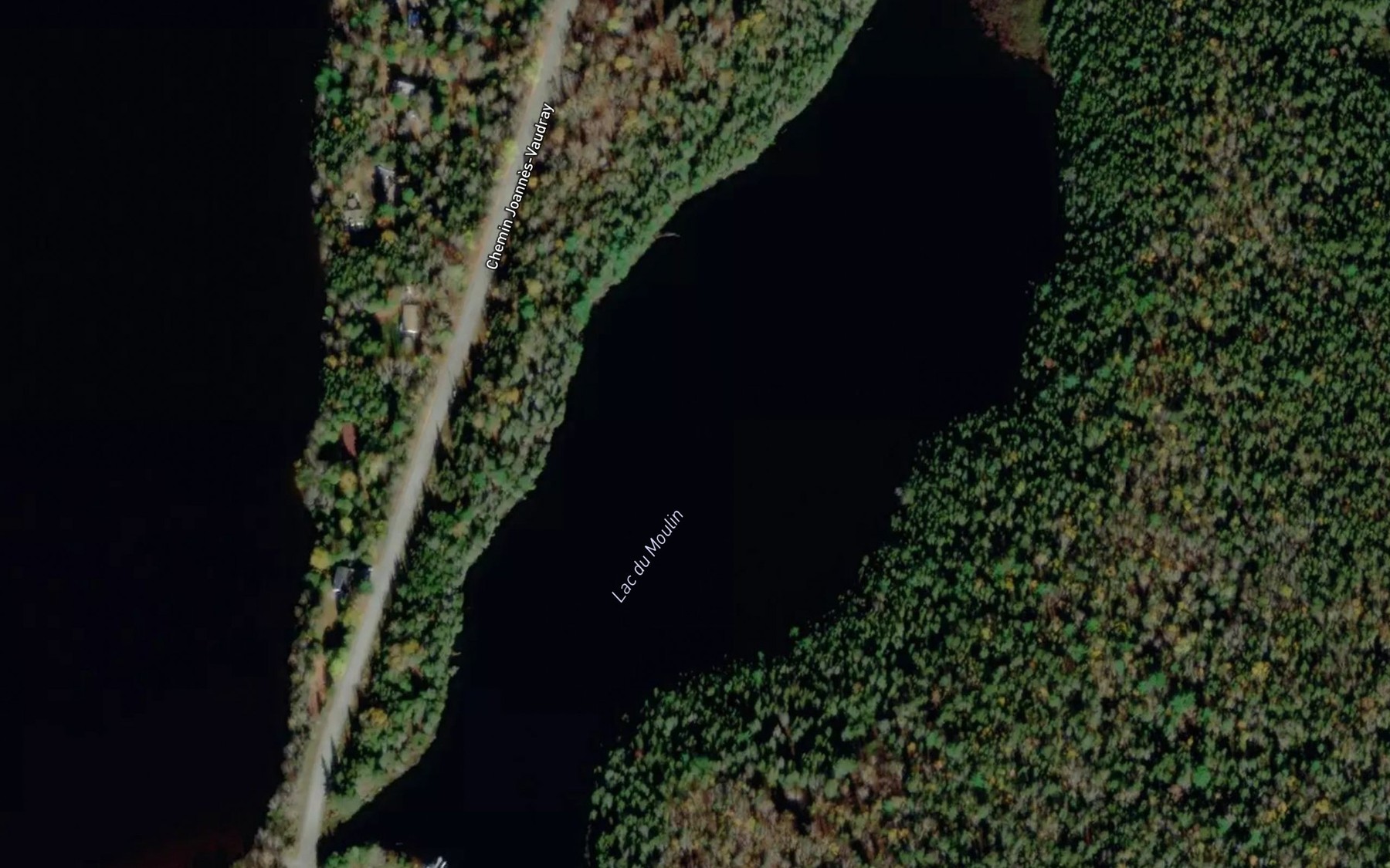 Satellite map of the Lac du Moulin