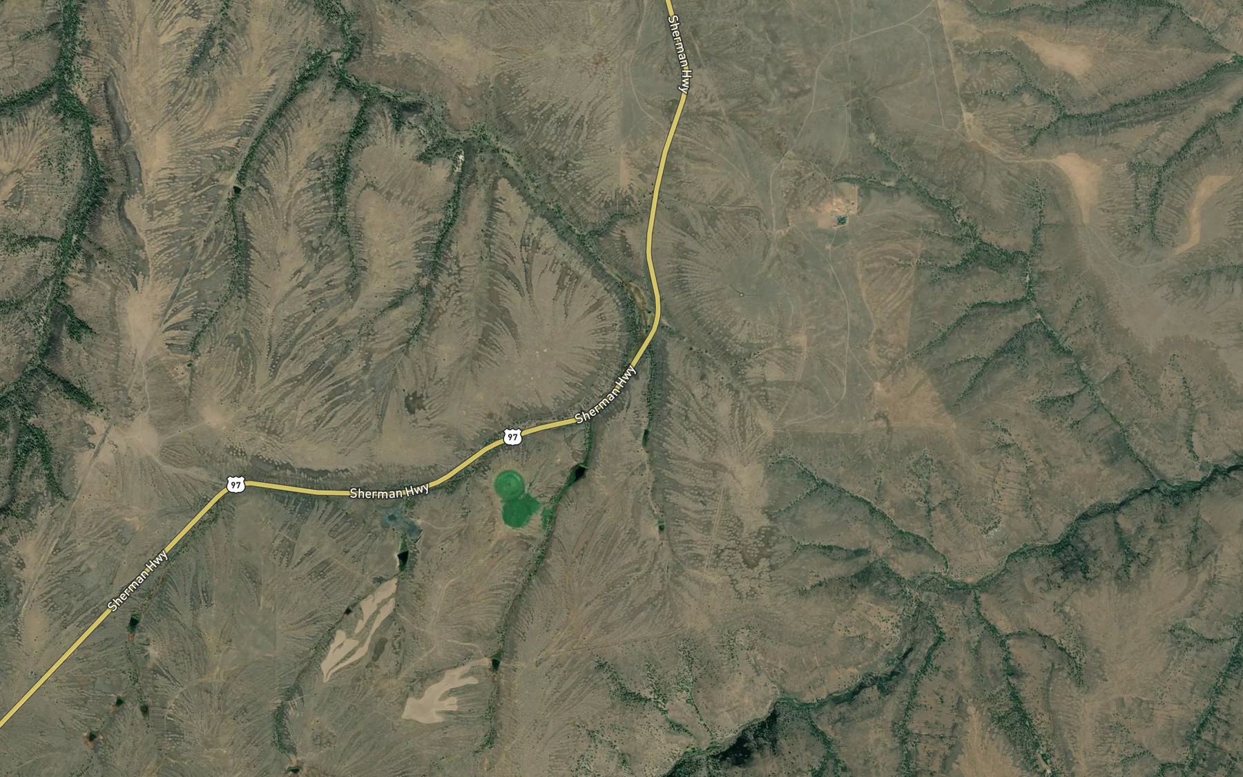 Satellite map of the Kelsey Spring