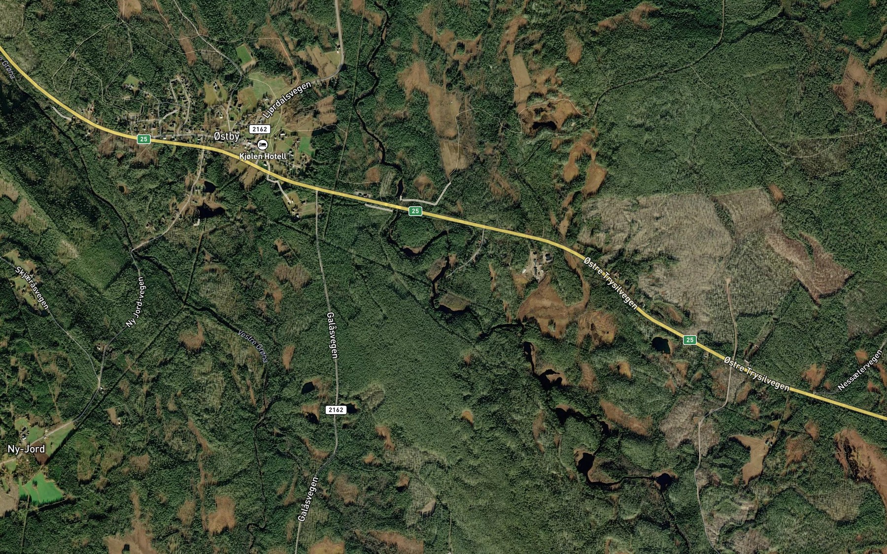 Satellite map of the Prestegardsholmfloen