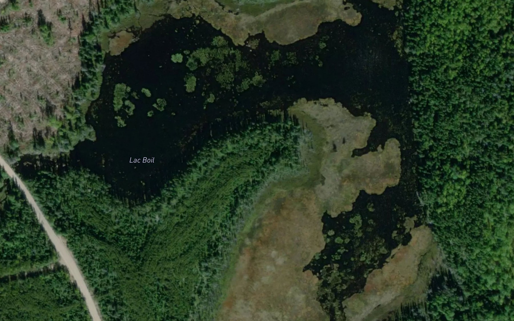Satellite map of the Lac Boil