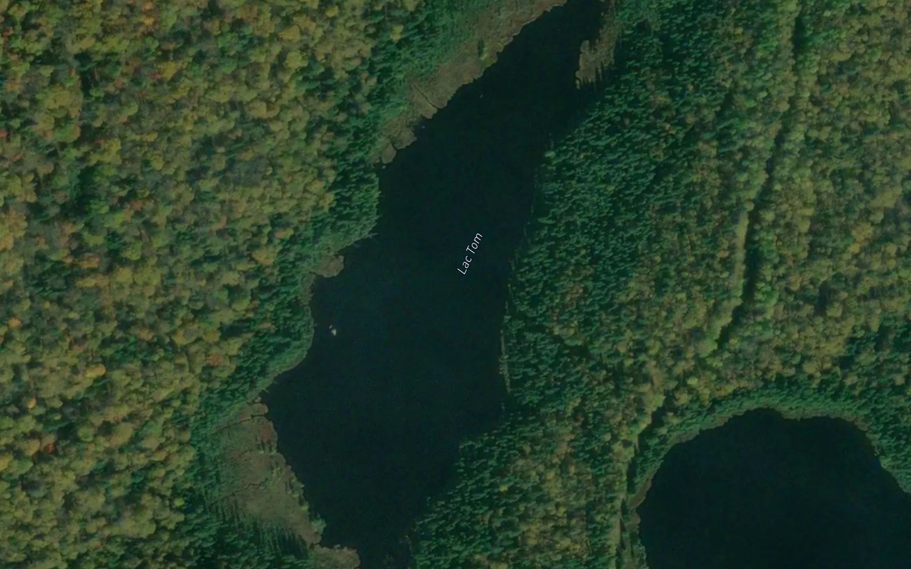 Satellite map of the Lac Tom