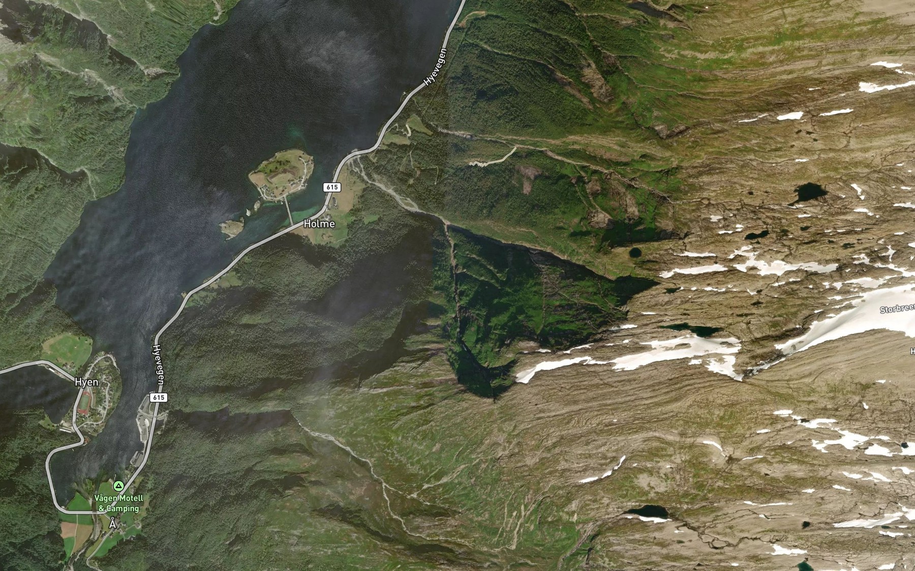 Satellite map of the Kyra