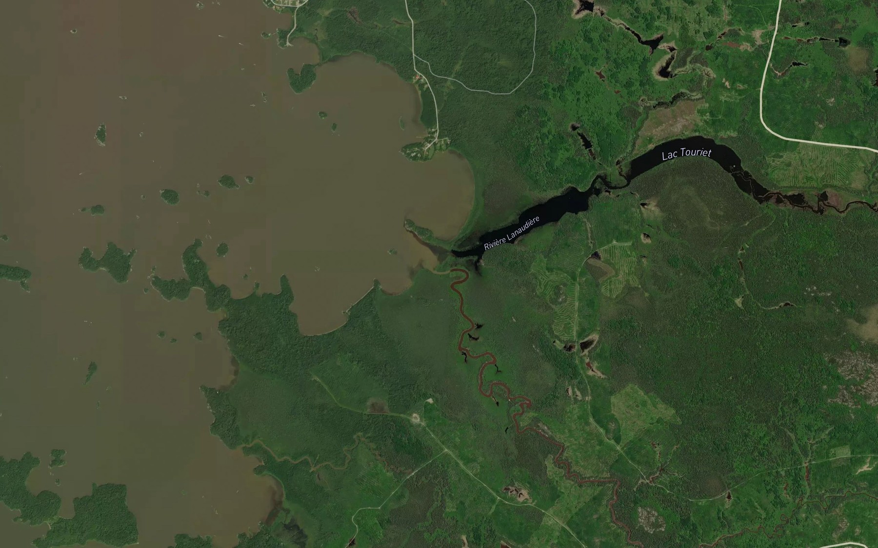 Satellite map of the Riviere D'Alembert