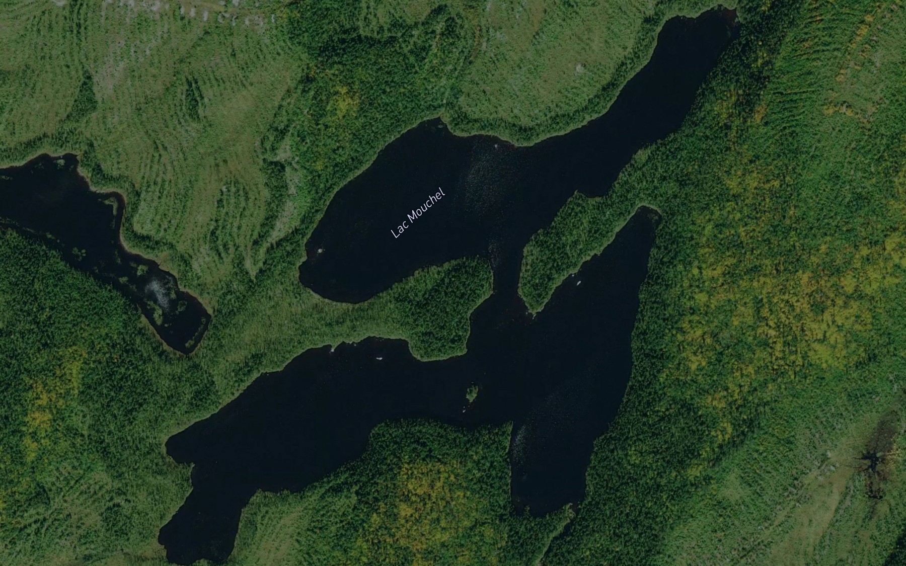 Satellite map of the Lac Mouchel