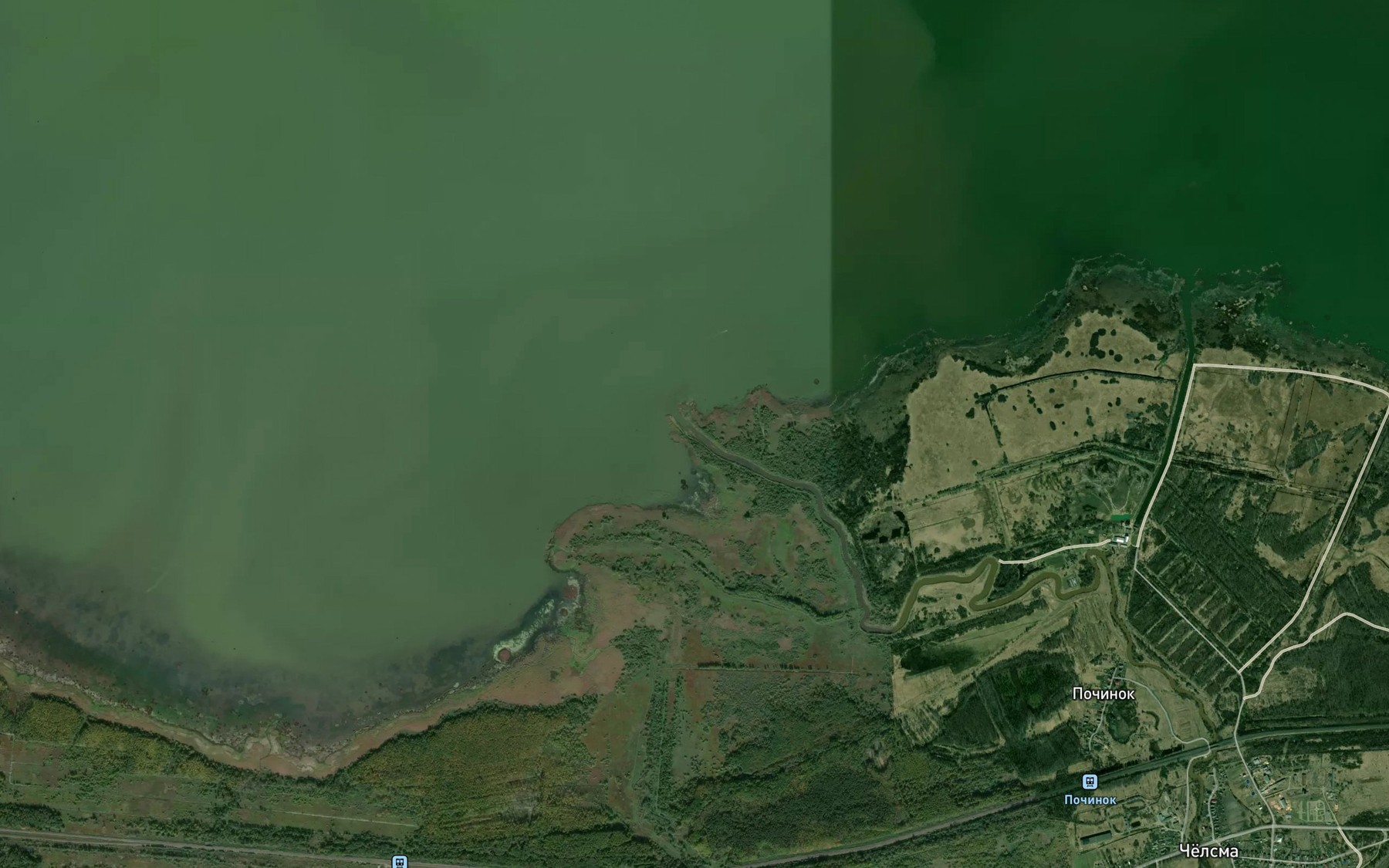 Satellite map of the Chelsma